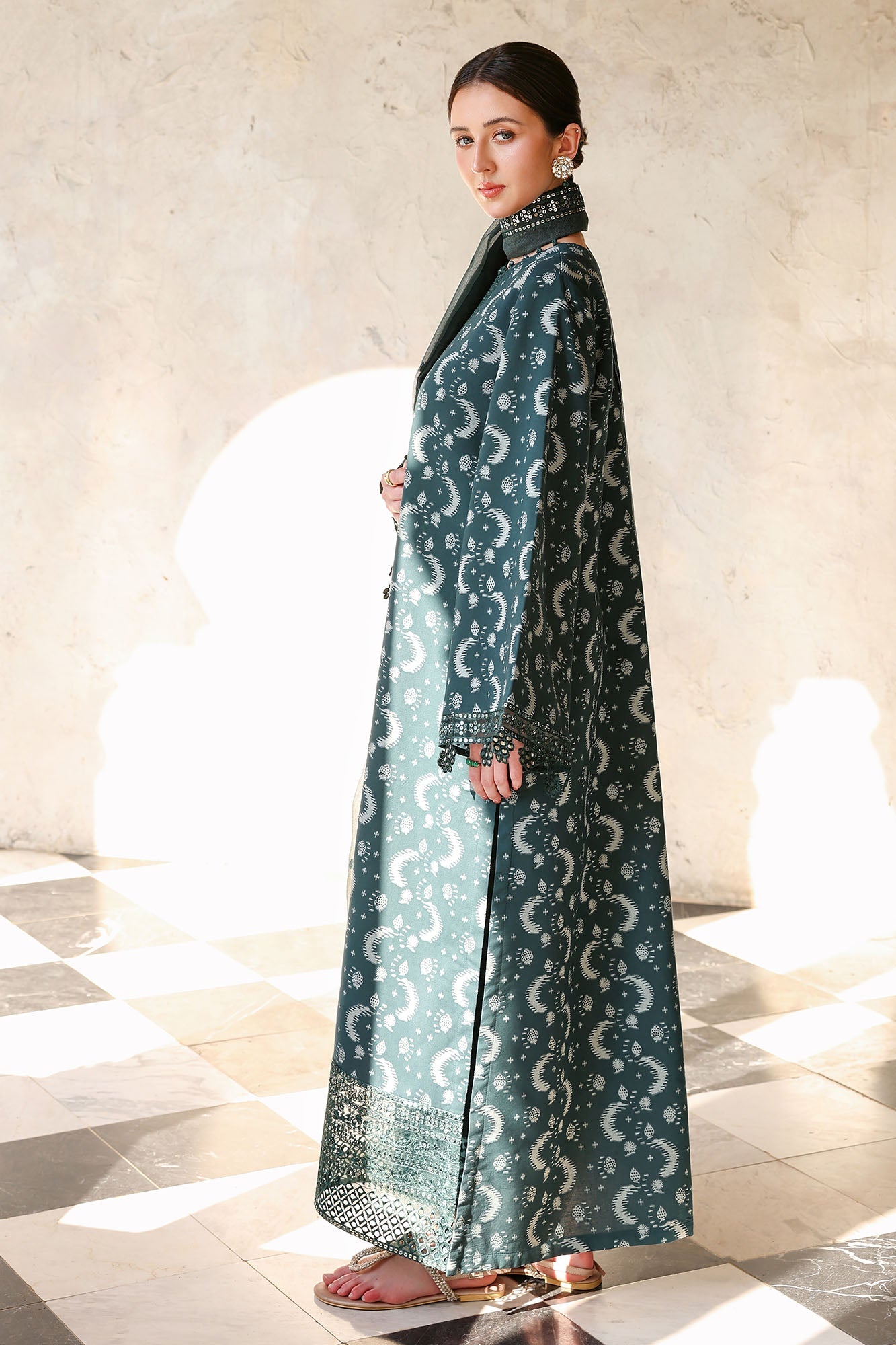 Eid Lawn Edit – Teal Spruce