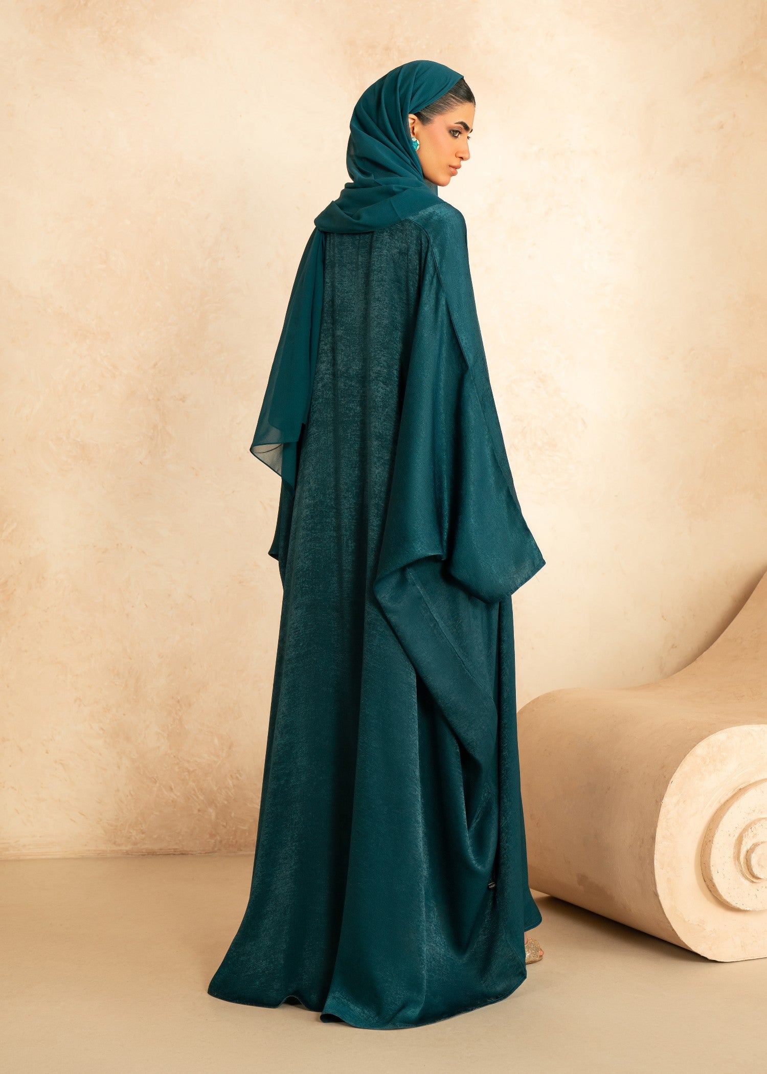 nidha blend Abaya in Teal