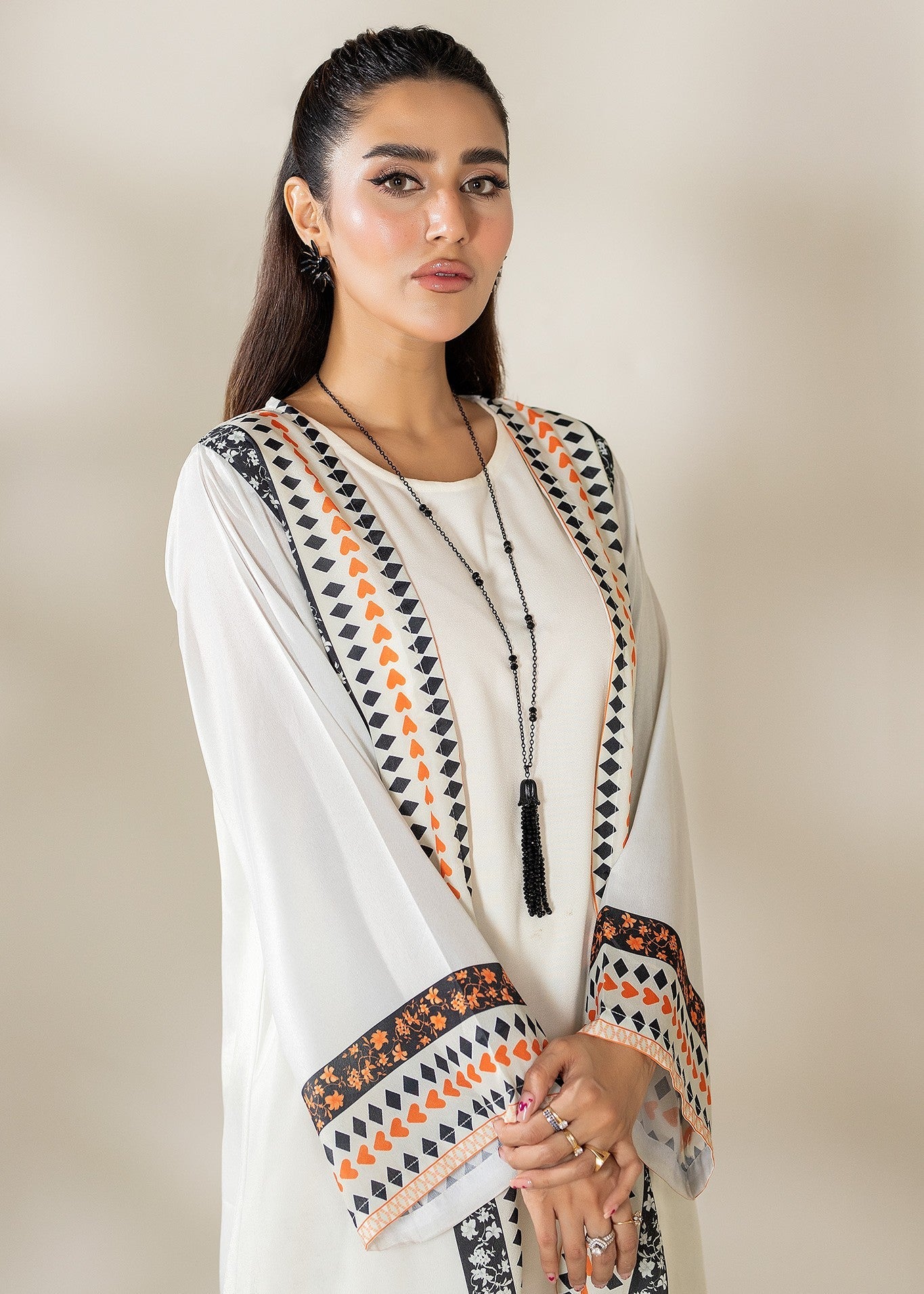 crepe Gown in Off-white