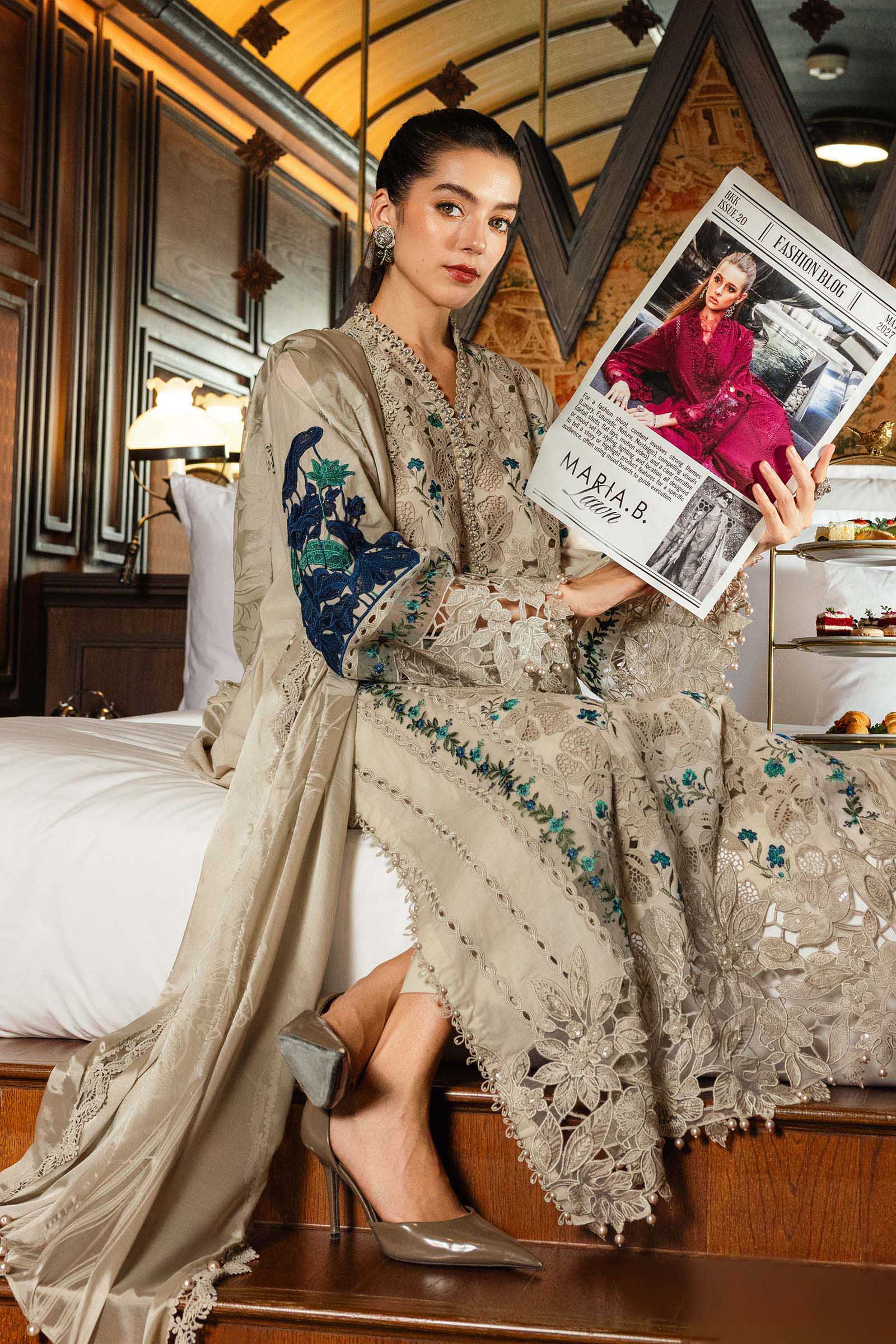 Eid Festive Luxury Lawn – EL26-08