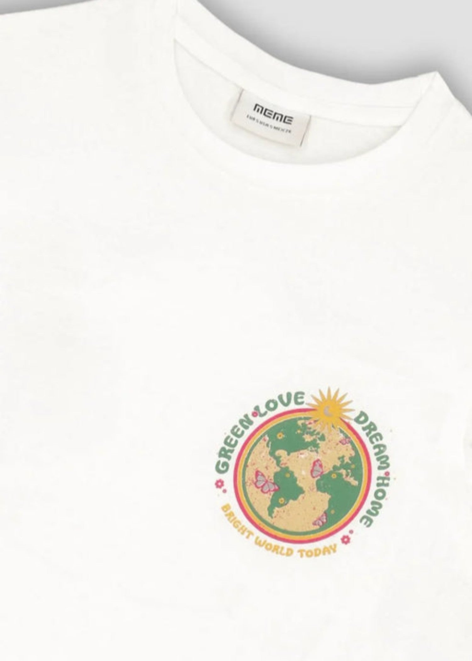 cotton jersey Top in White