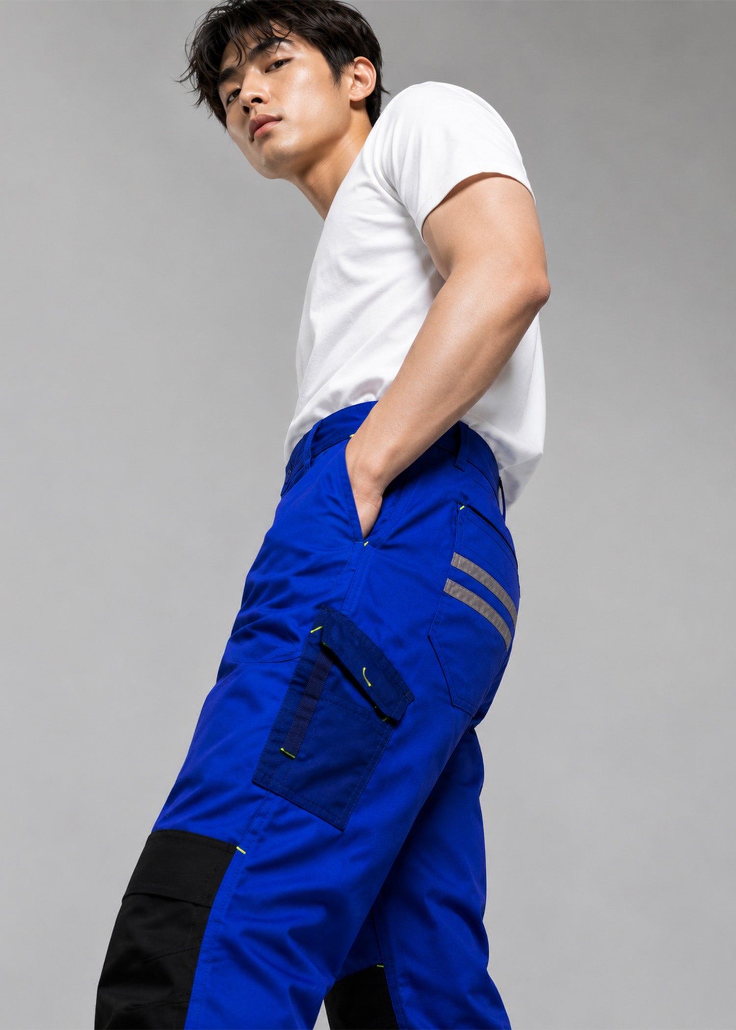 cotton Pants in Royal blue