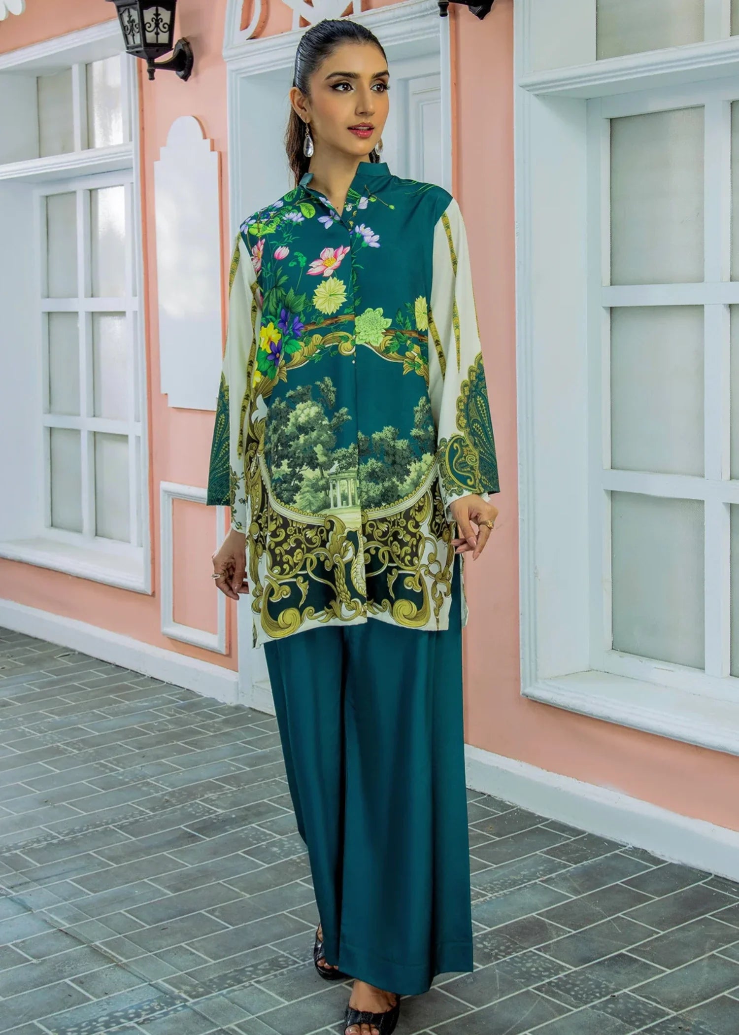 poly lawn Co ord Sets in Multi