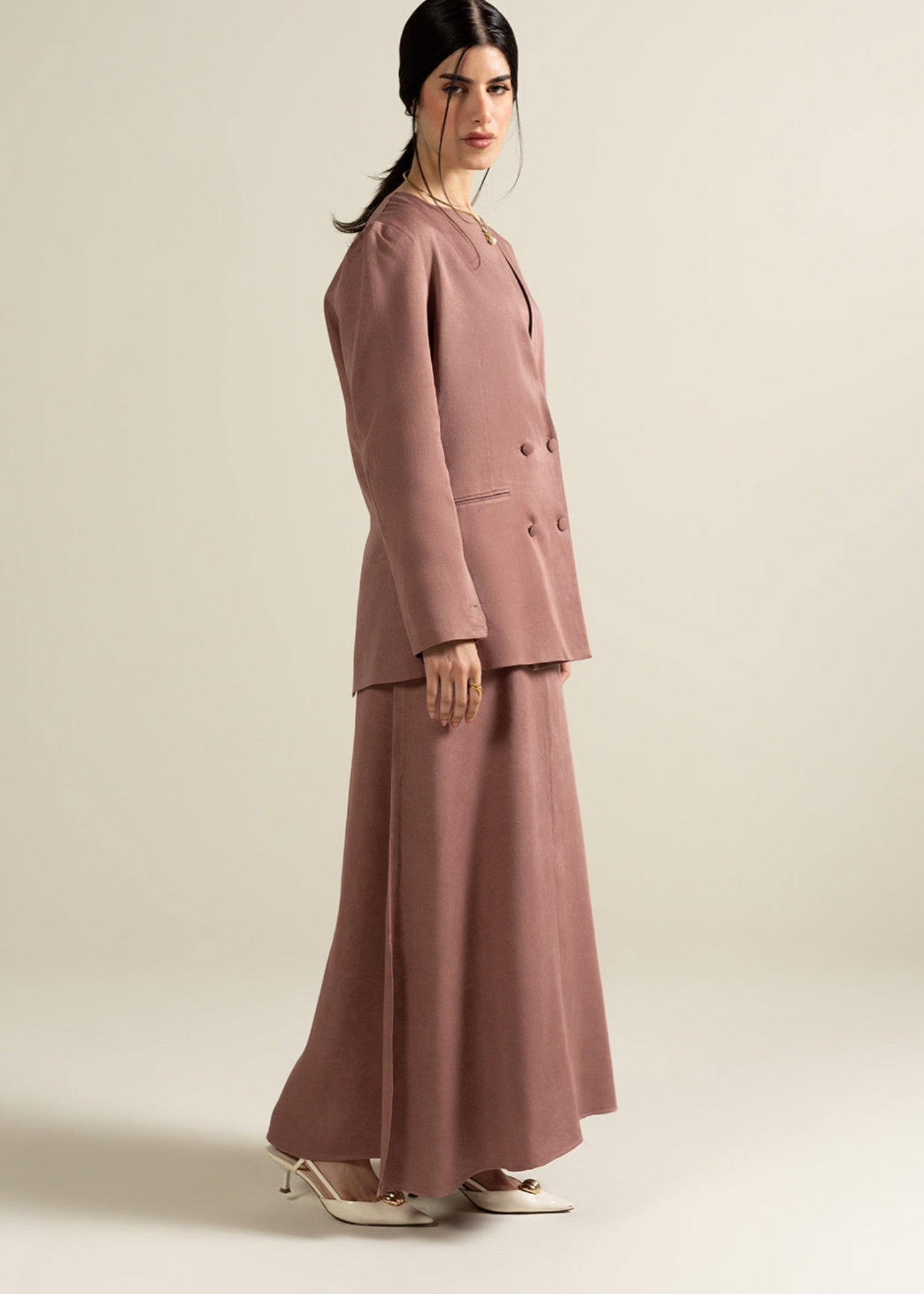viscose Blazer in Pink