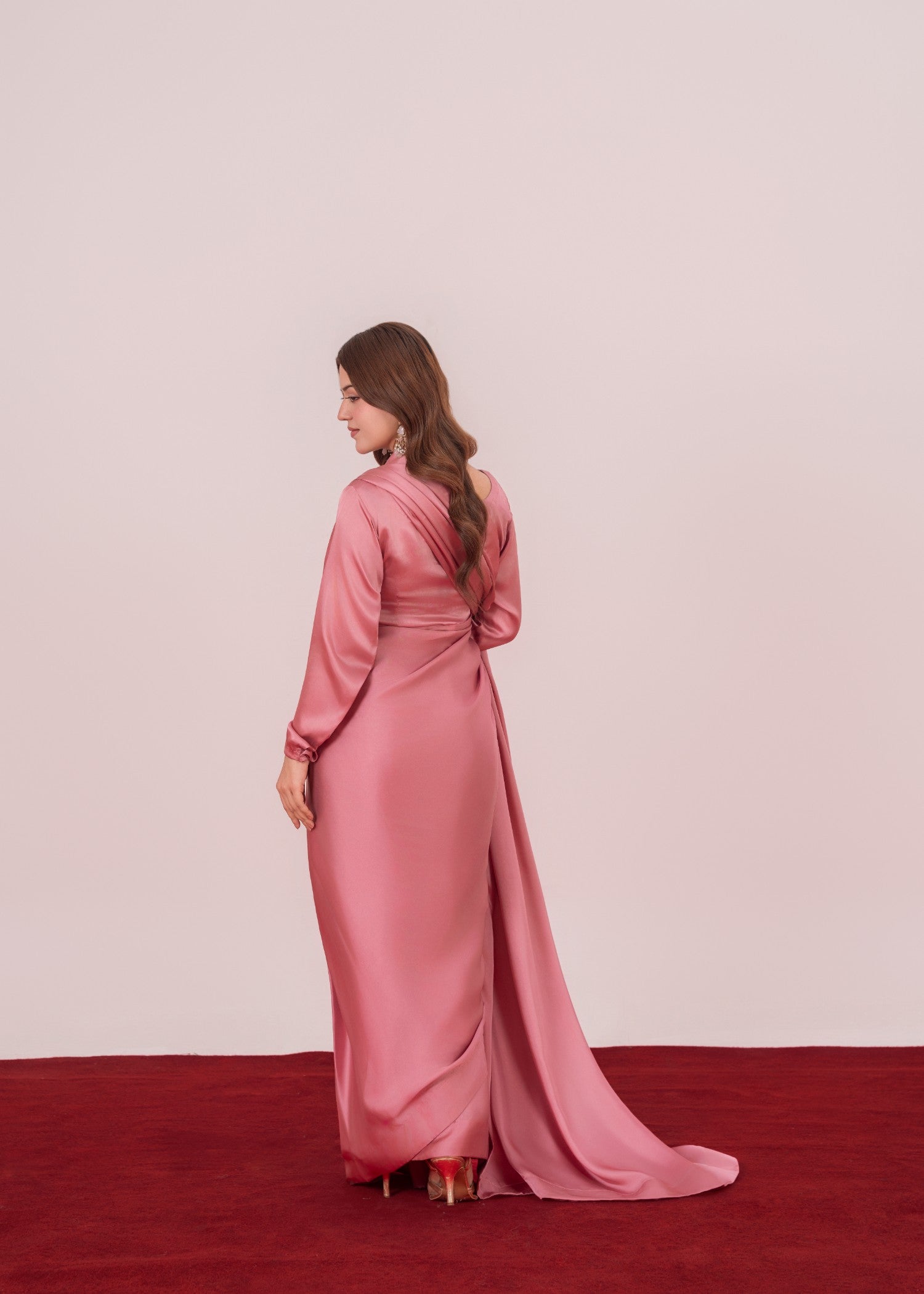 silk Saree in Pink