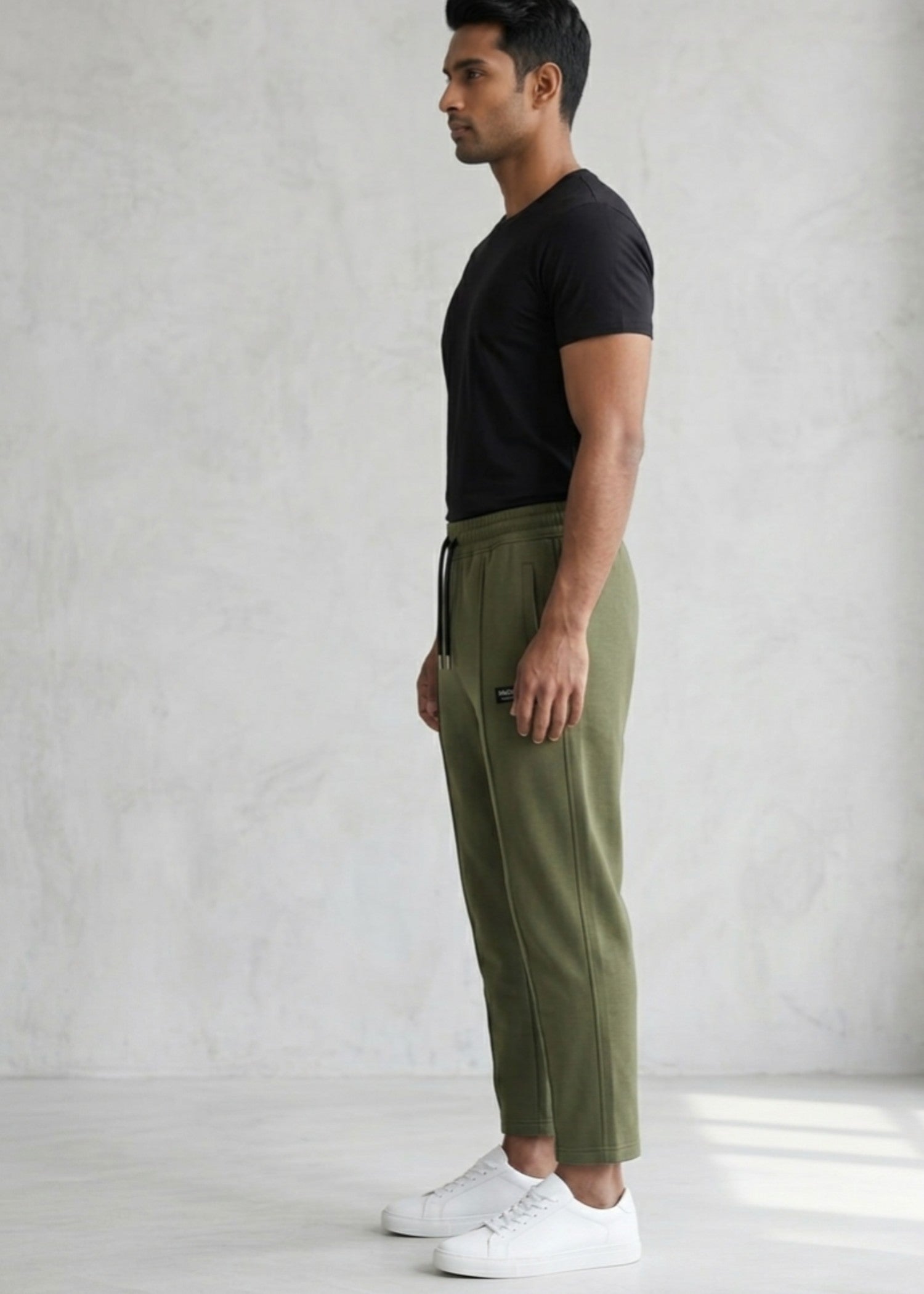 denim Trousers in Army green