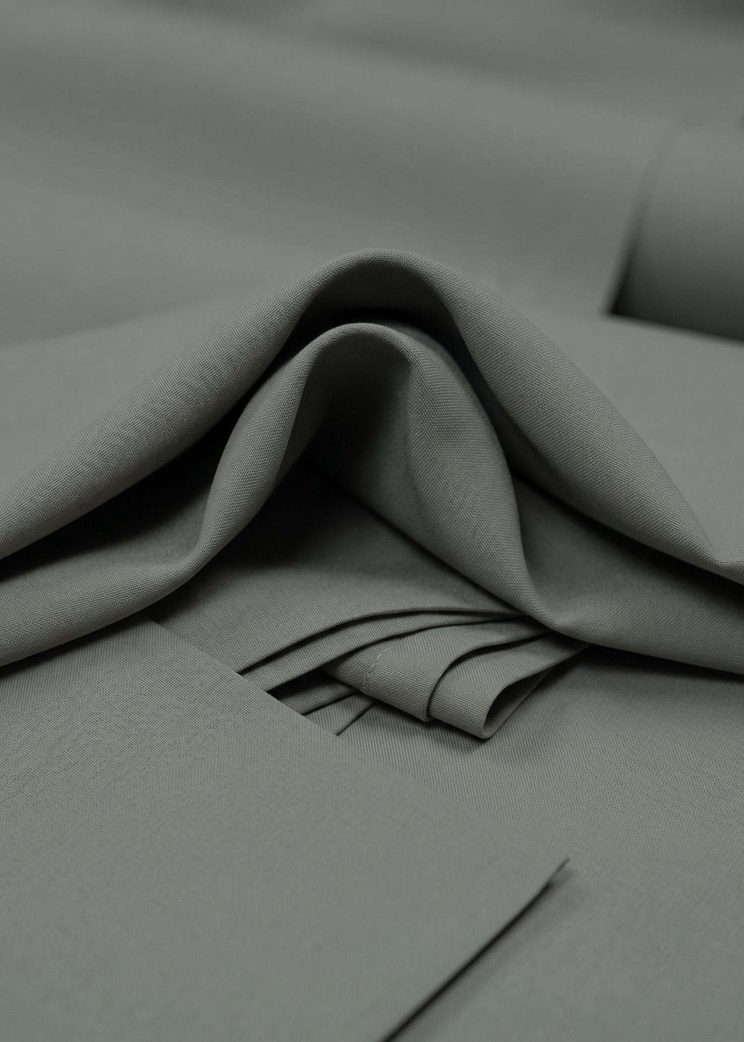 textured wash & wear Unstitched in Eucalyptus green