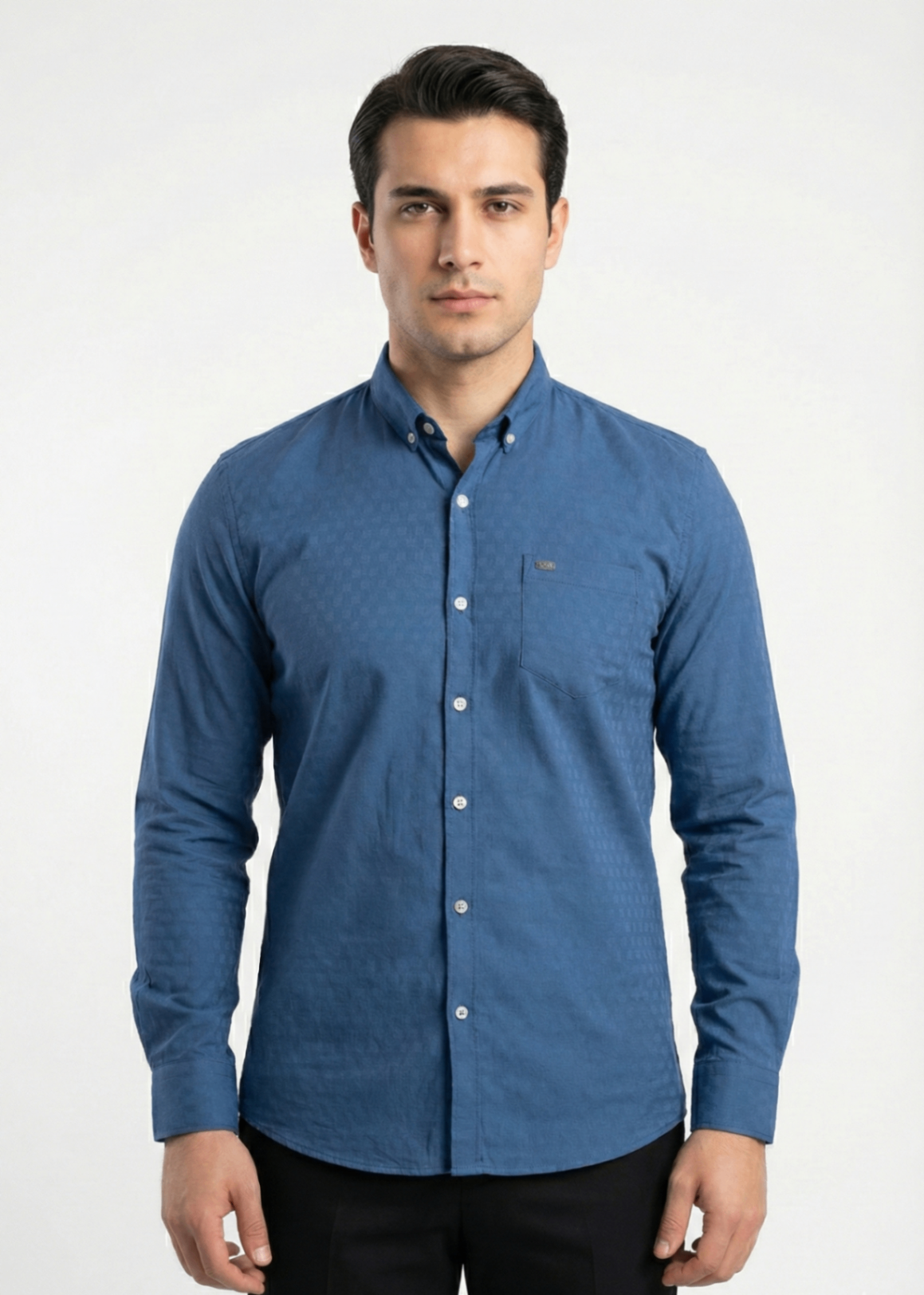 cotton Casual Shirt in Blue