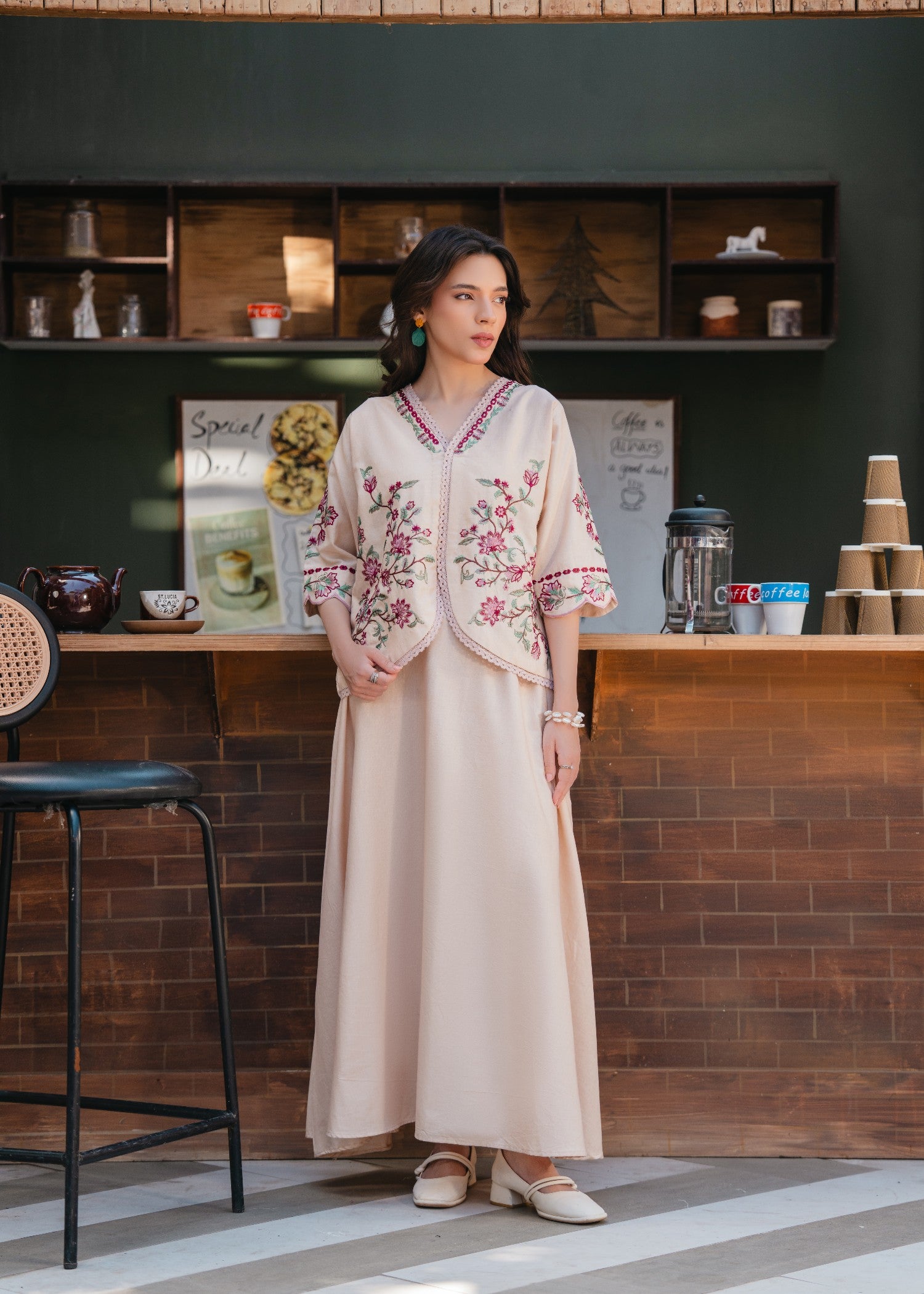 lawn Skirt in Cream