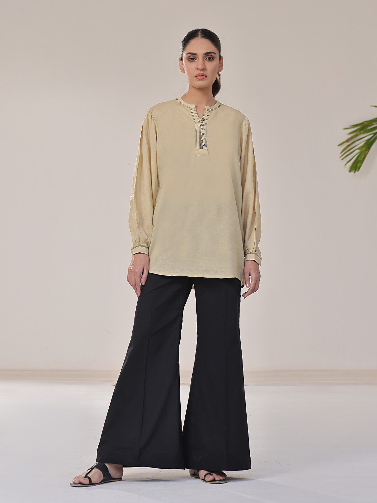 cotton Tunic in Beige
