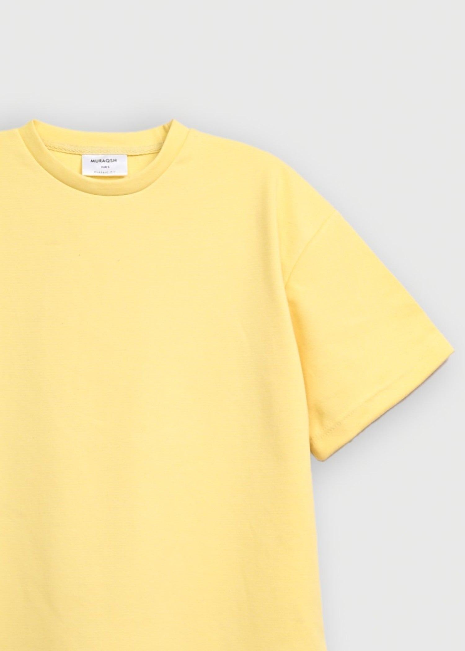 interlock knit T Shirt in Yellow
