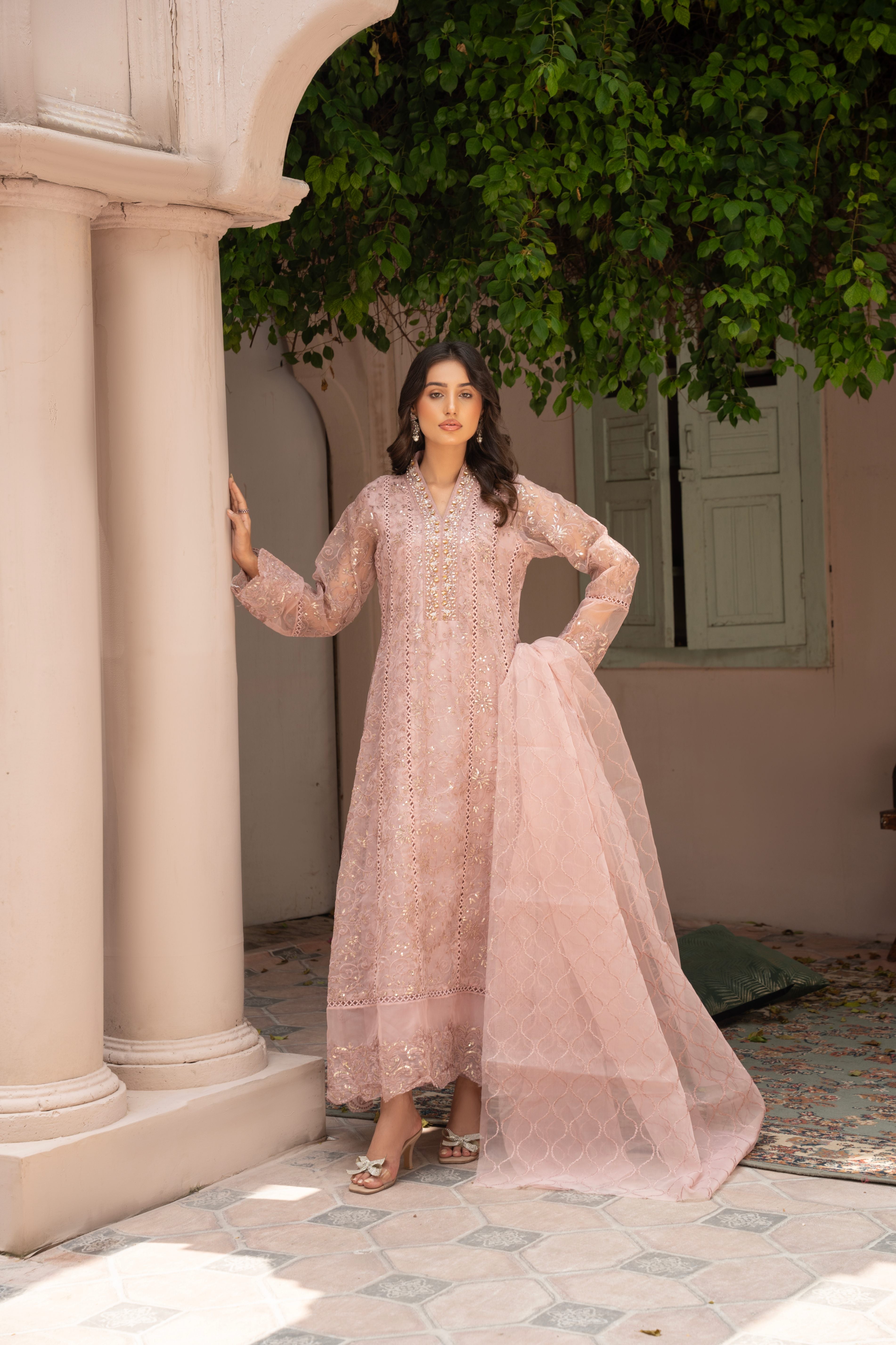 organza Maxi in Pink