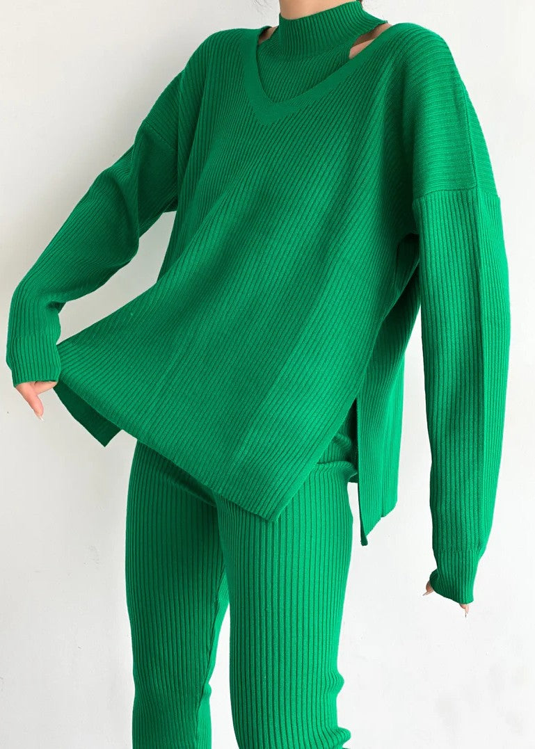 wool Co Ord Sets in Green