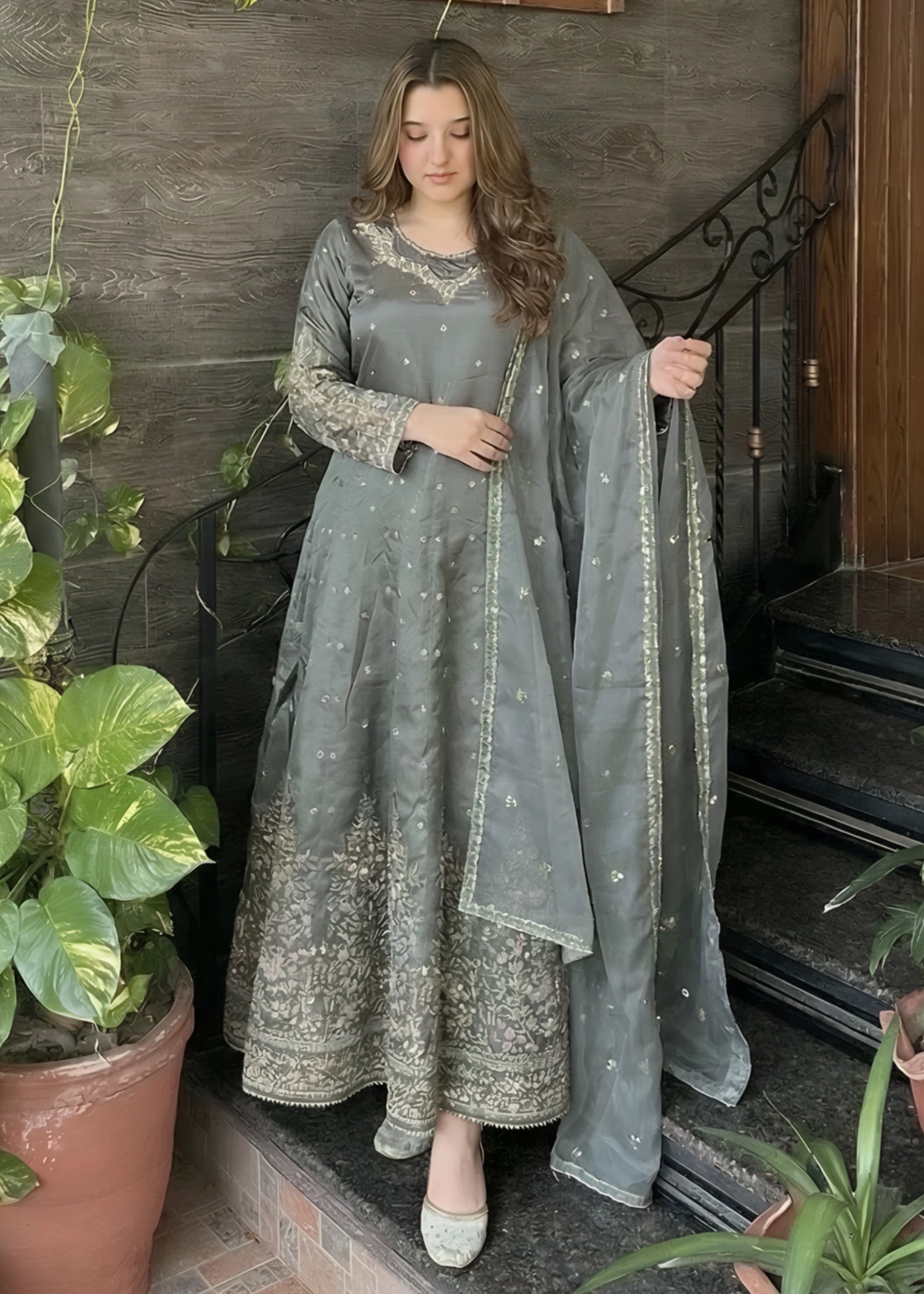 silk Maxi in Grey