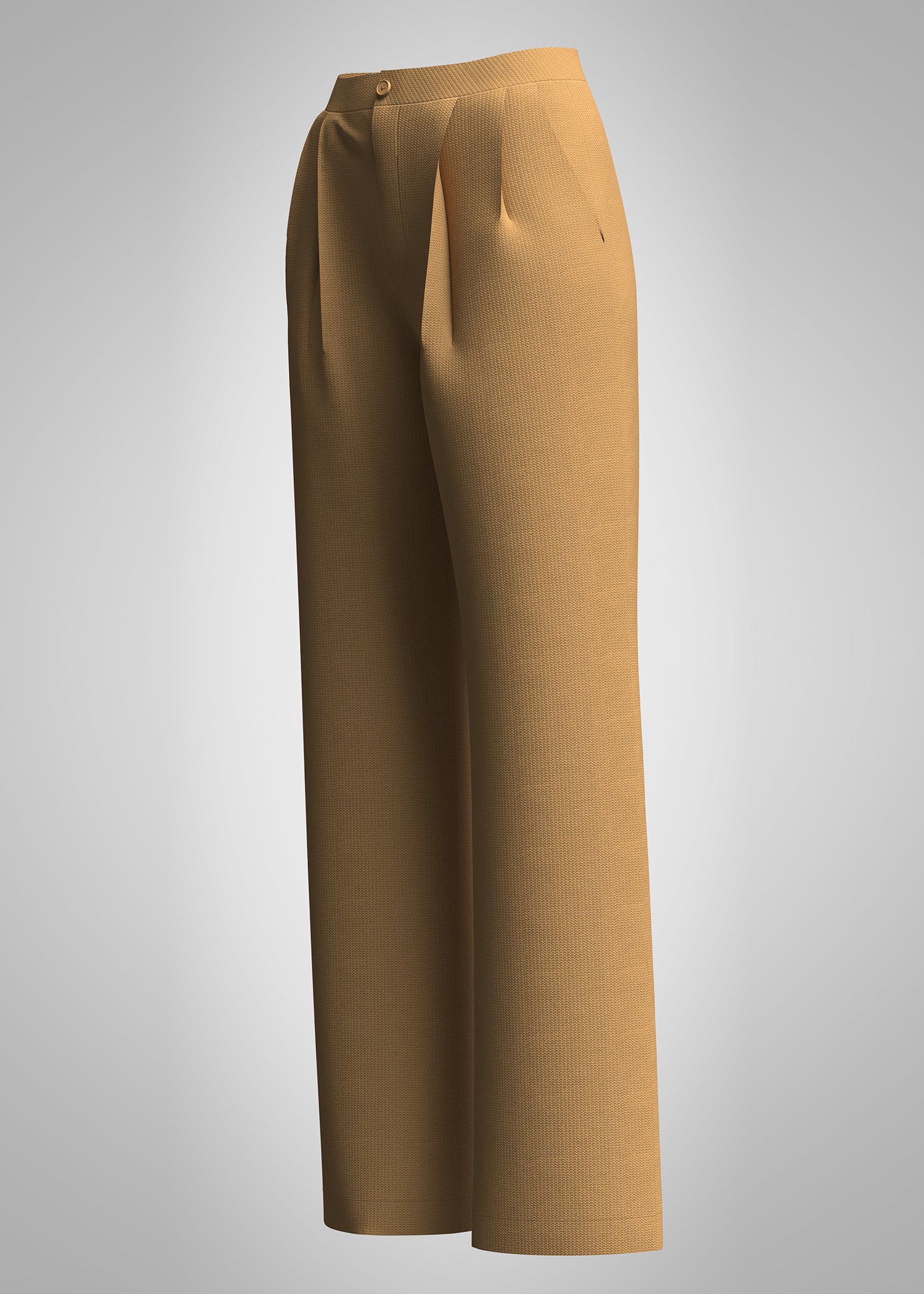 polyester Pants in Golden brown