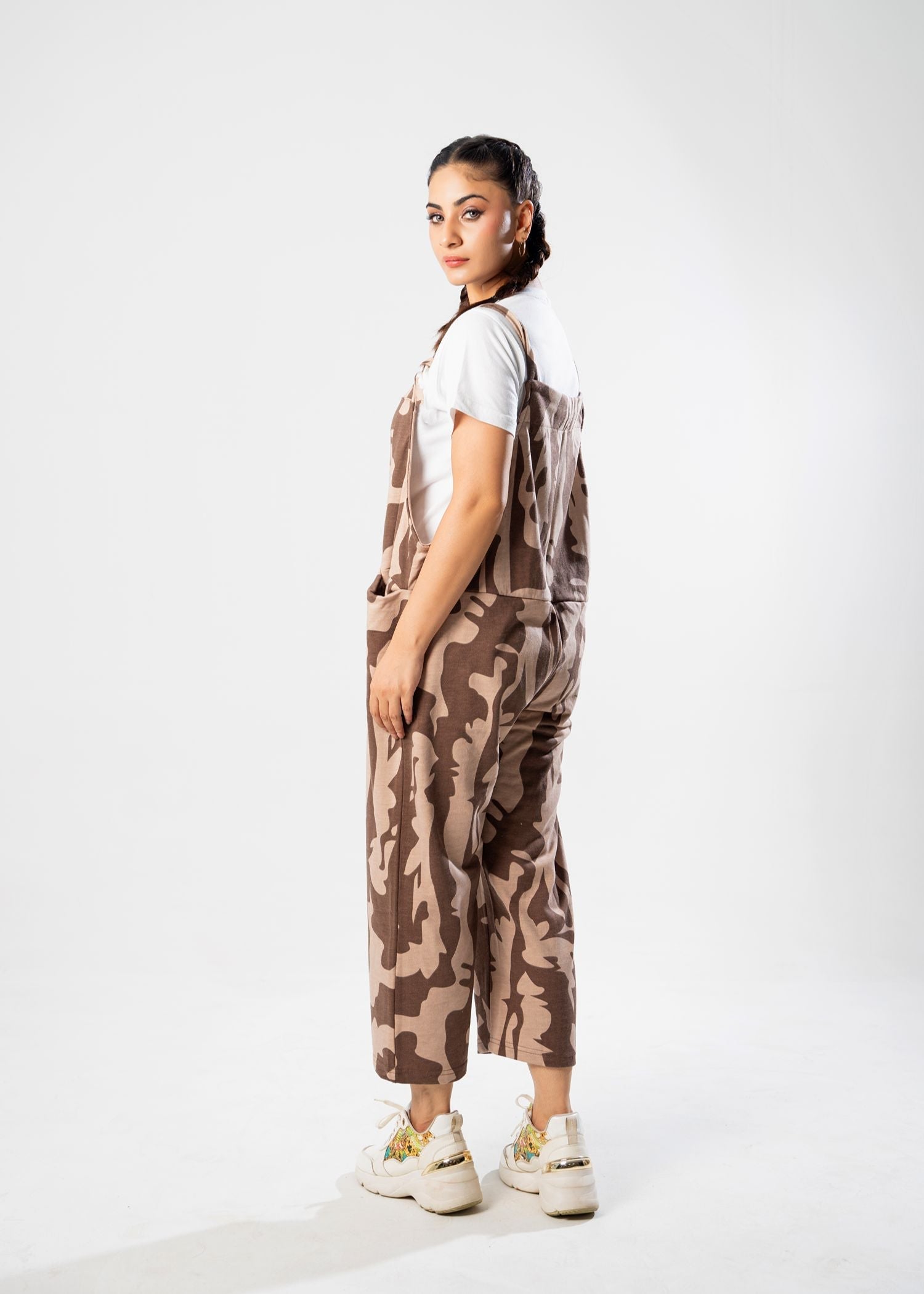 terry Jumpsuit in Brown