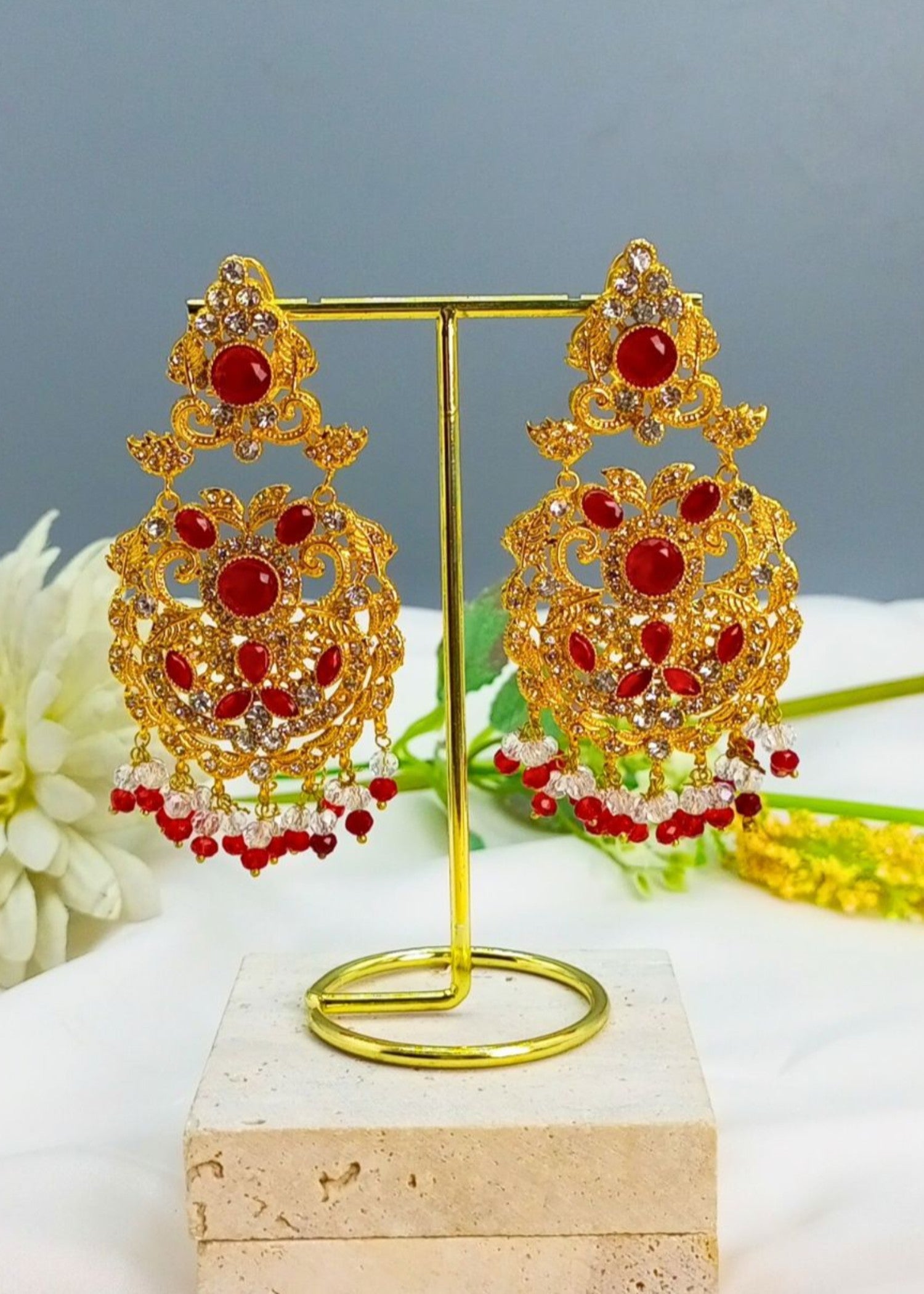 Choker in Ruby red Color by - Trendy Women Choker KUV0240