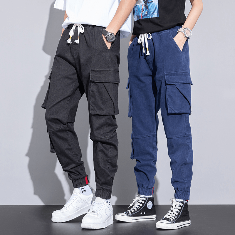 Casual Capris Men'S 2021 Spring Korean Unisex Cotton Overalls