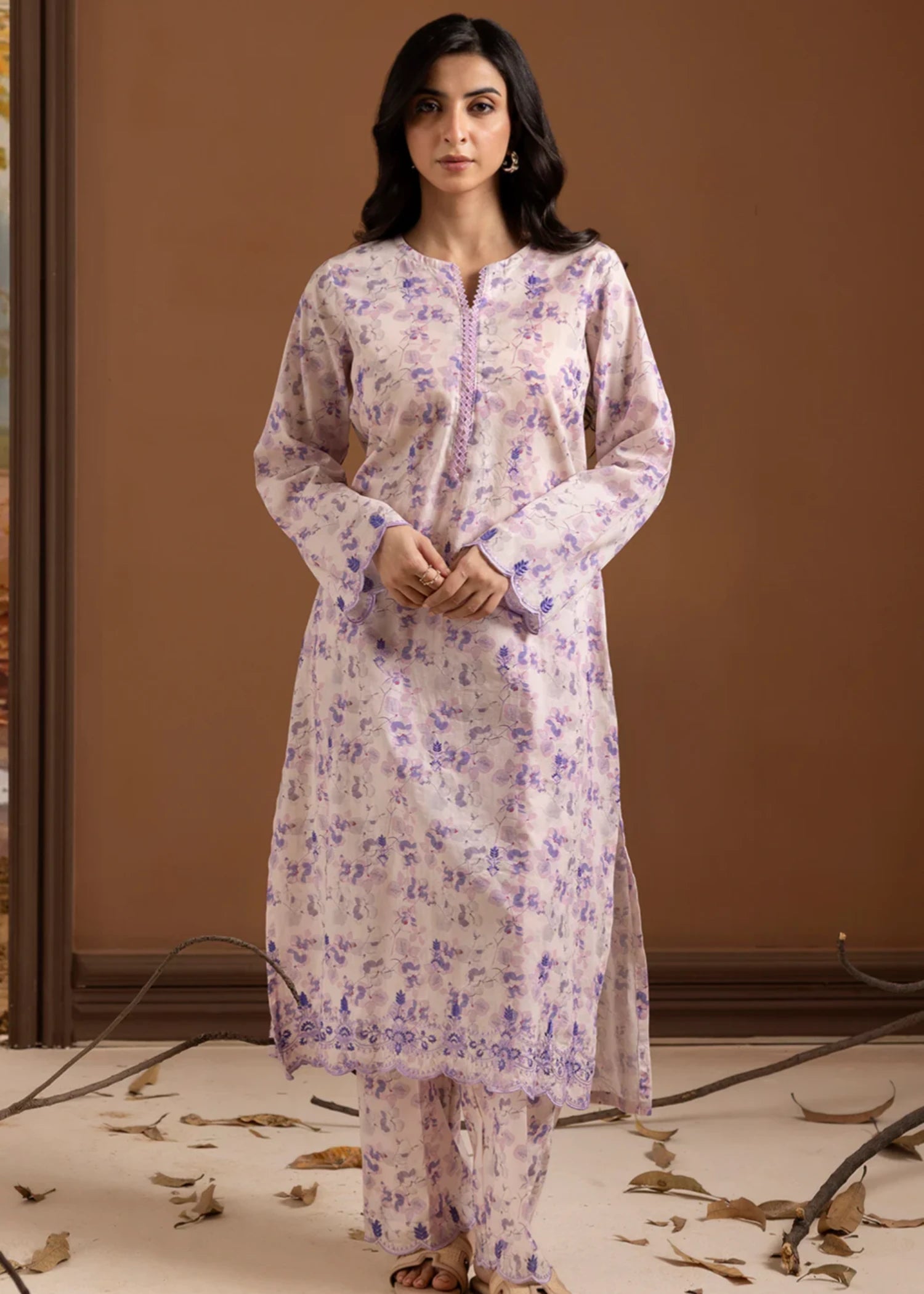 lawn Co Ord Sets in Lilac