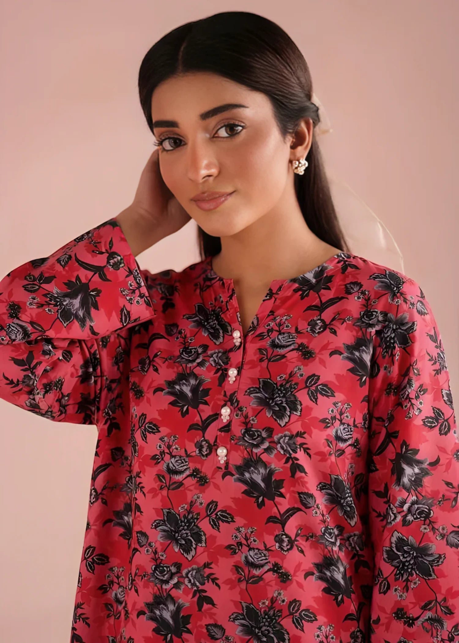 cambric Co Ord Sets in Red