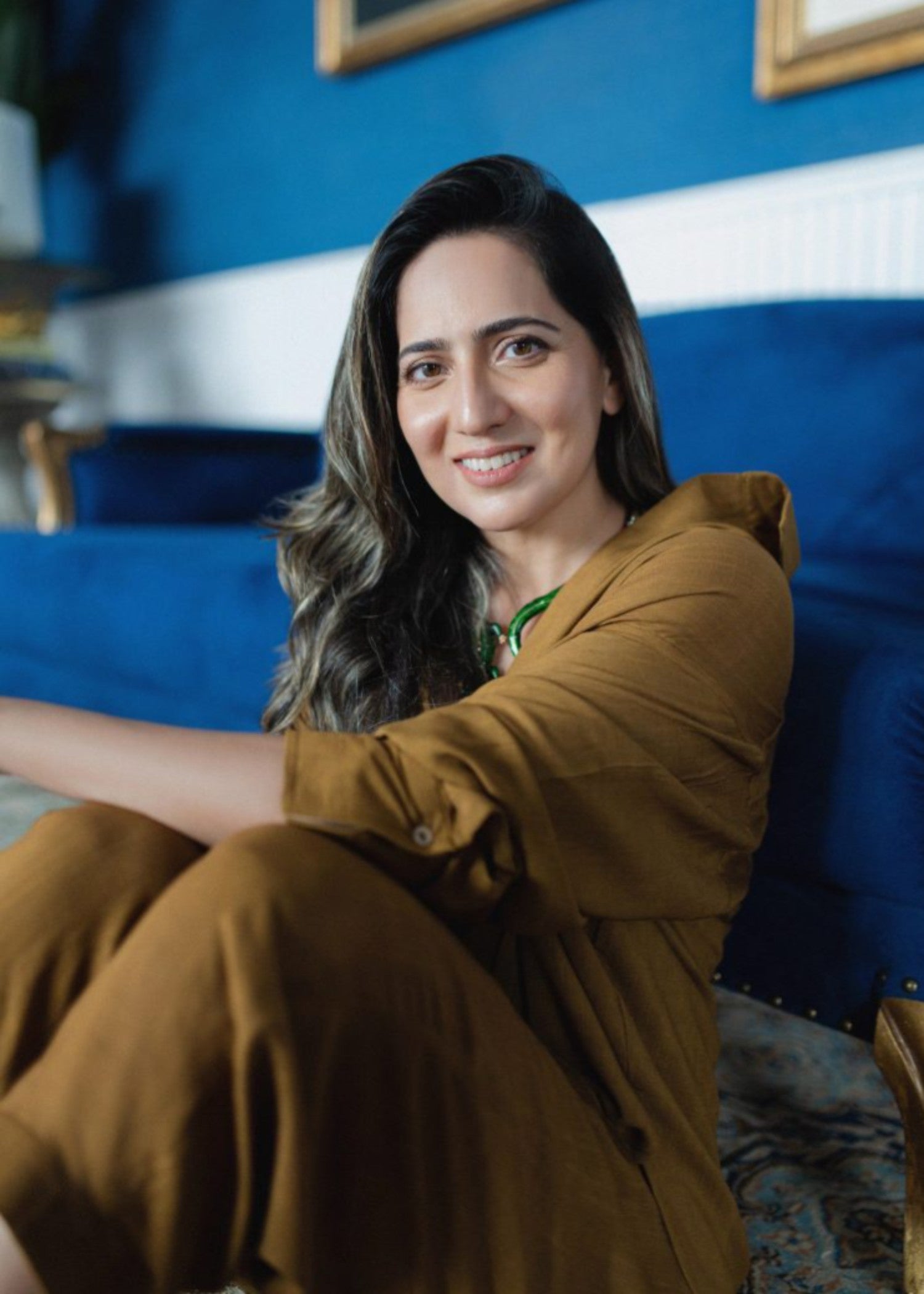 irish linen Co ord Sets in Mustard
