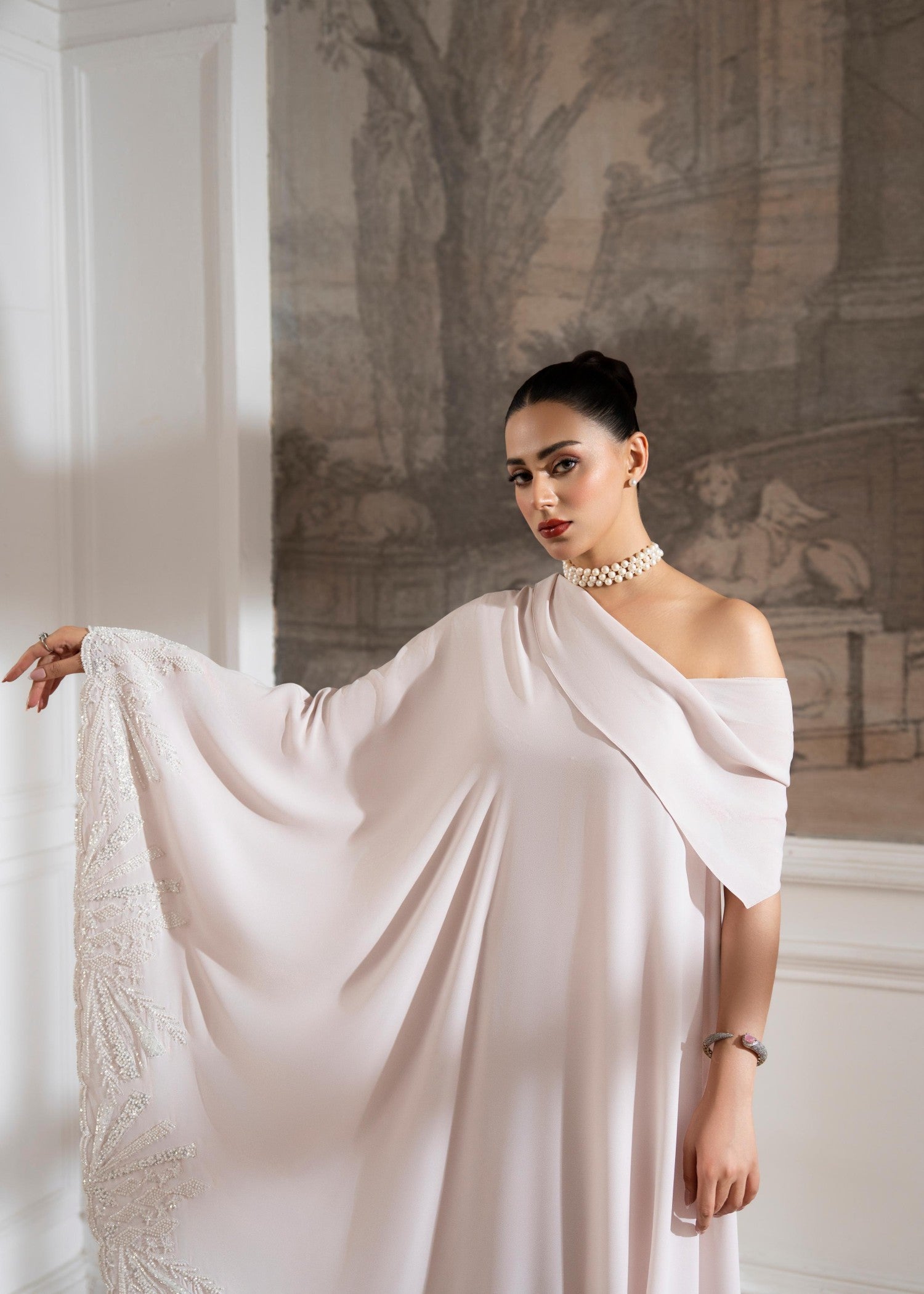 georgette Dress in Pink