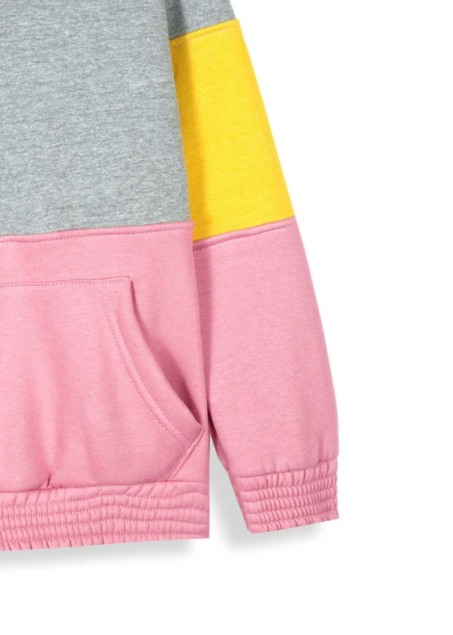fleece Tracksuit in Grey, pink