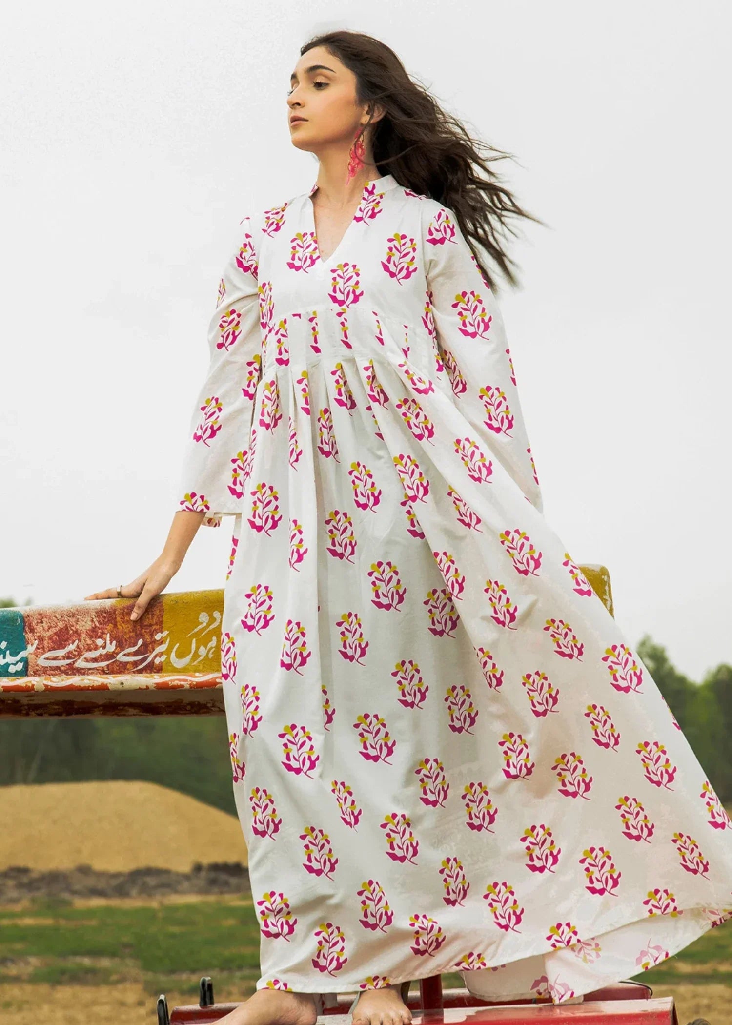 poly lawn Maxi in White