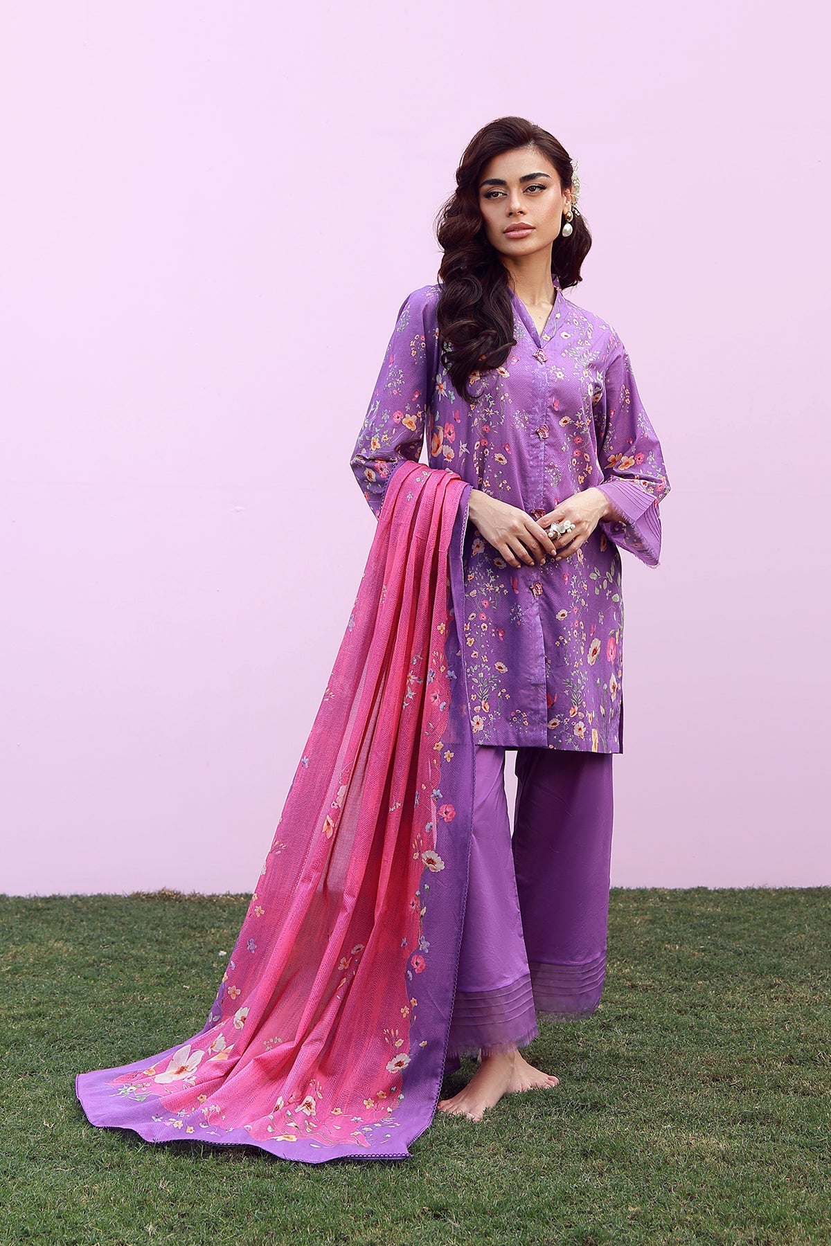 Mirha Lawn – Lavender Whisper