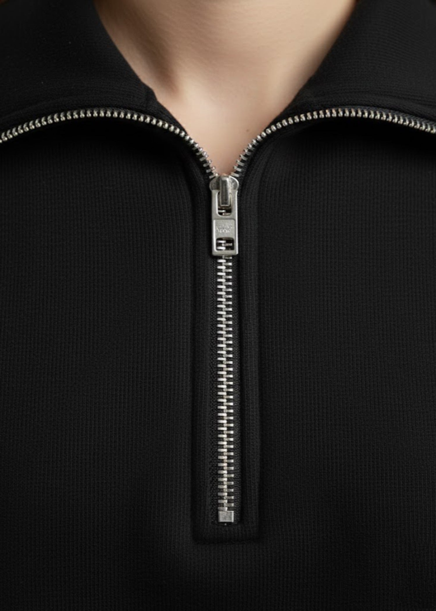 cotton Sweatshirt in Black