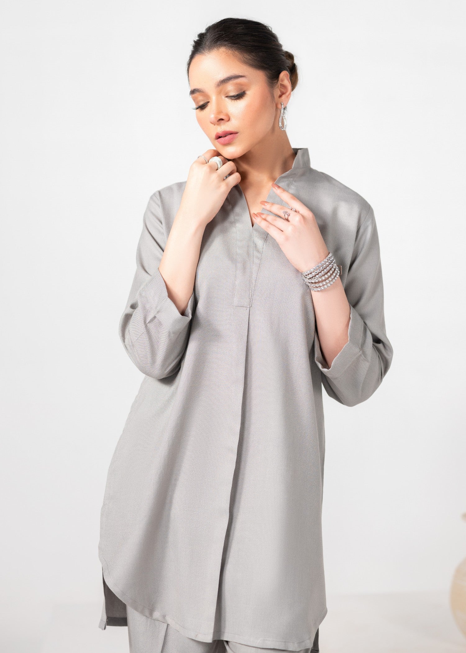 karandi Co ord Sets in Grey