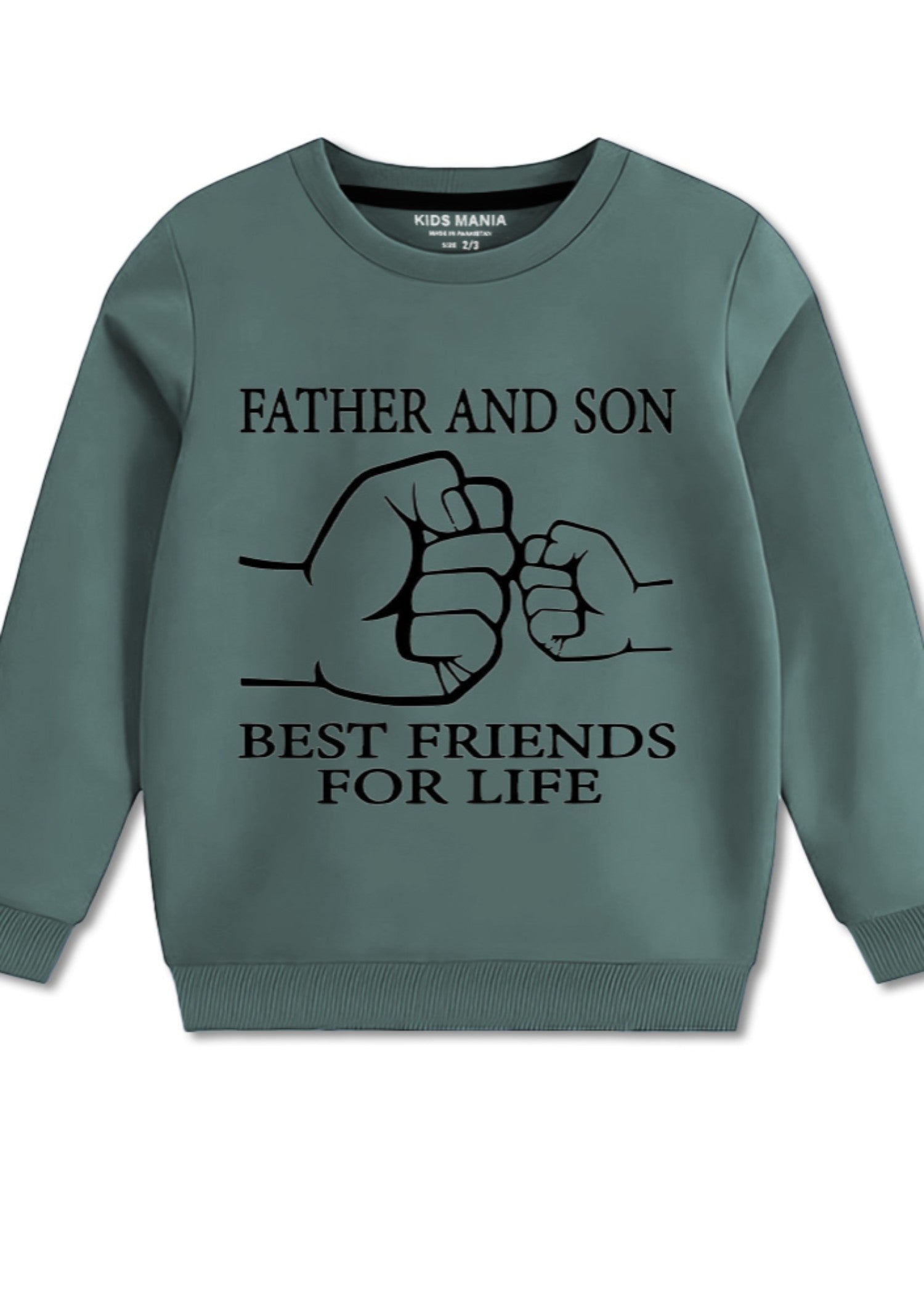 fleece Sweatshirt in Fern green