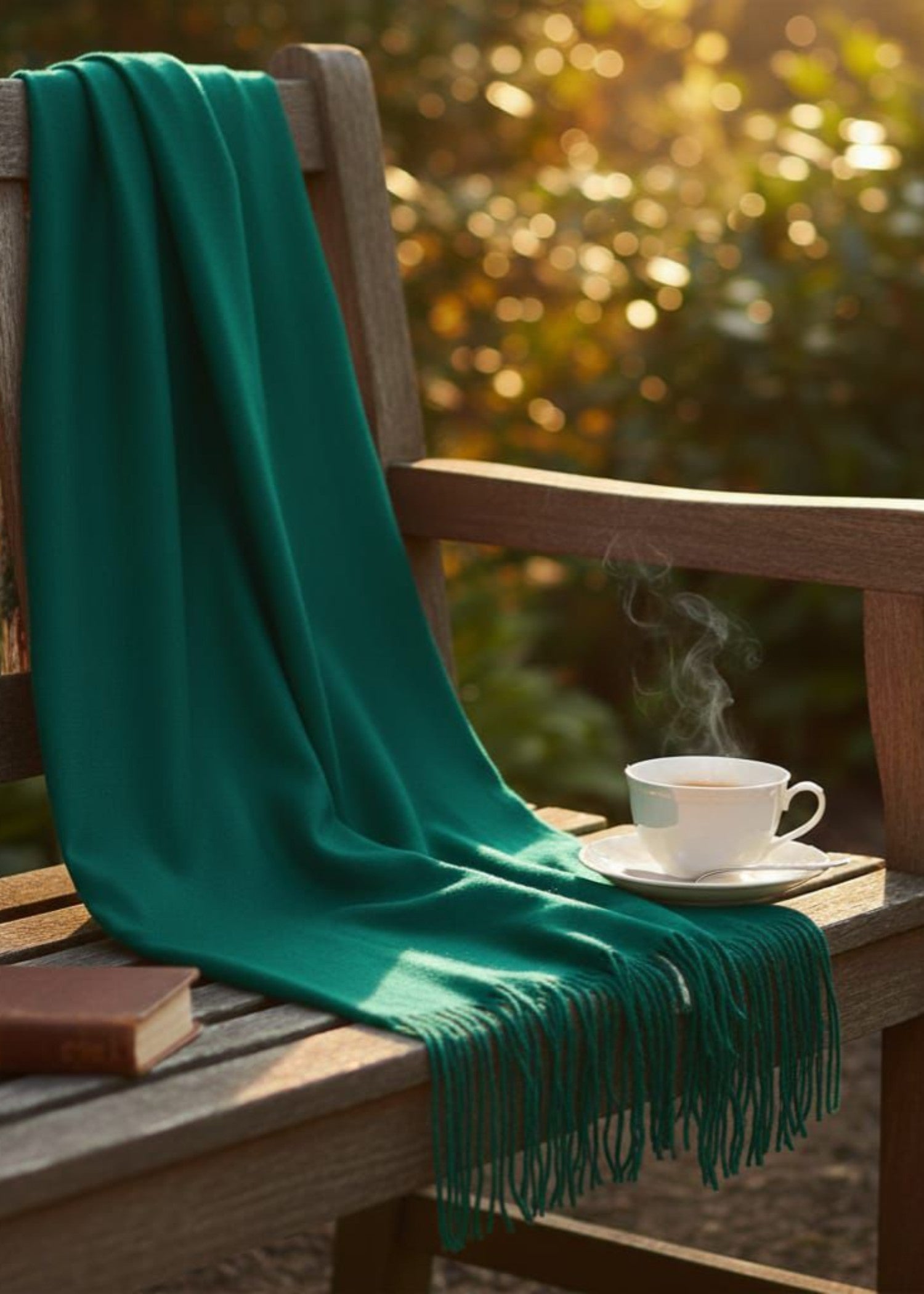 cashmere wool Hijab in Green