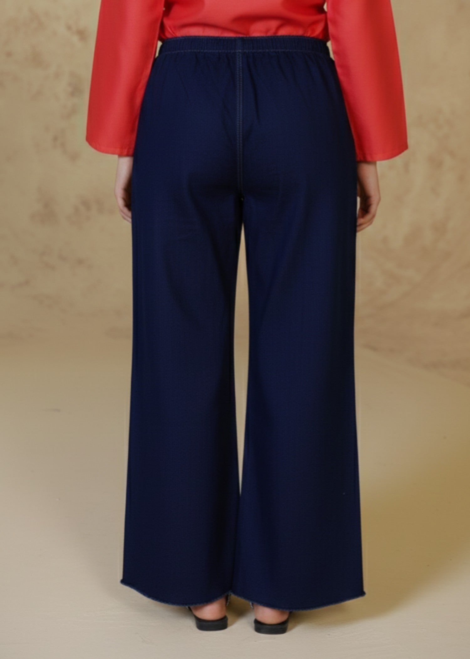 stretch denim Pants in Navy blue