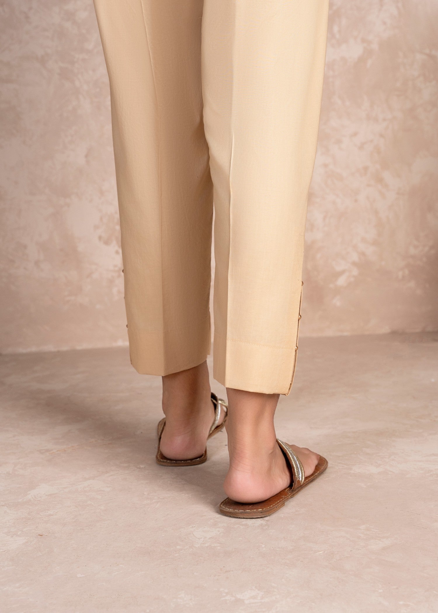 cambric Trousers in Beige