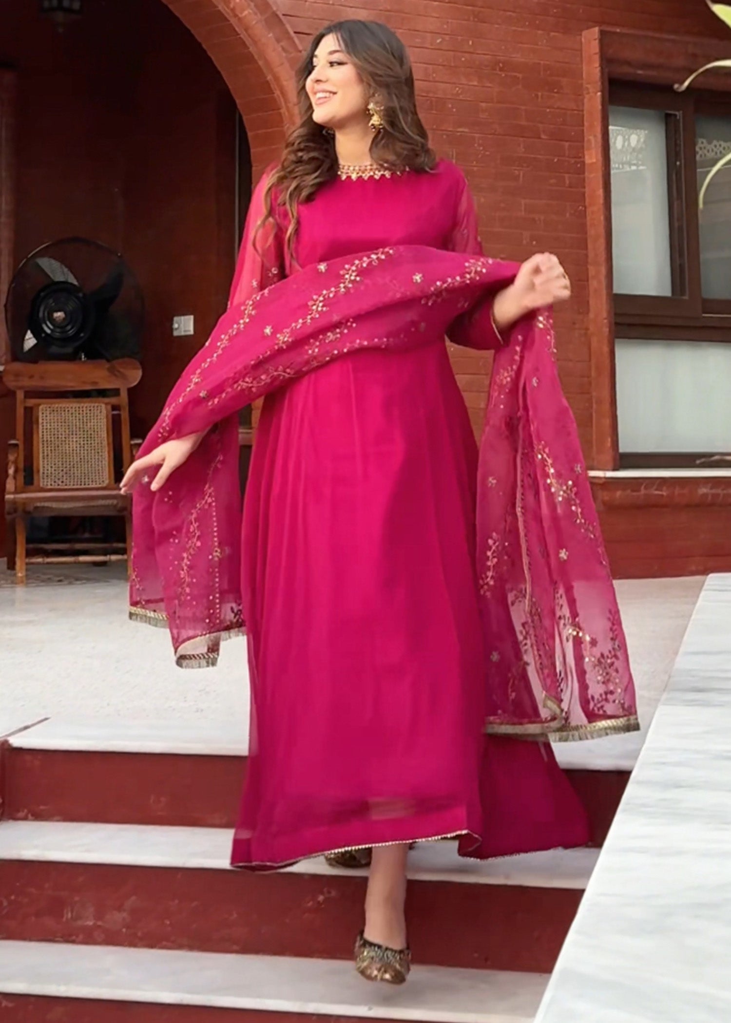 chiffon Maxi in Lusty gallant