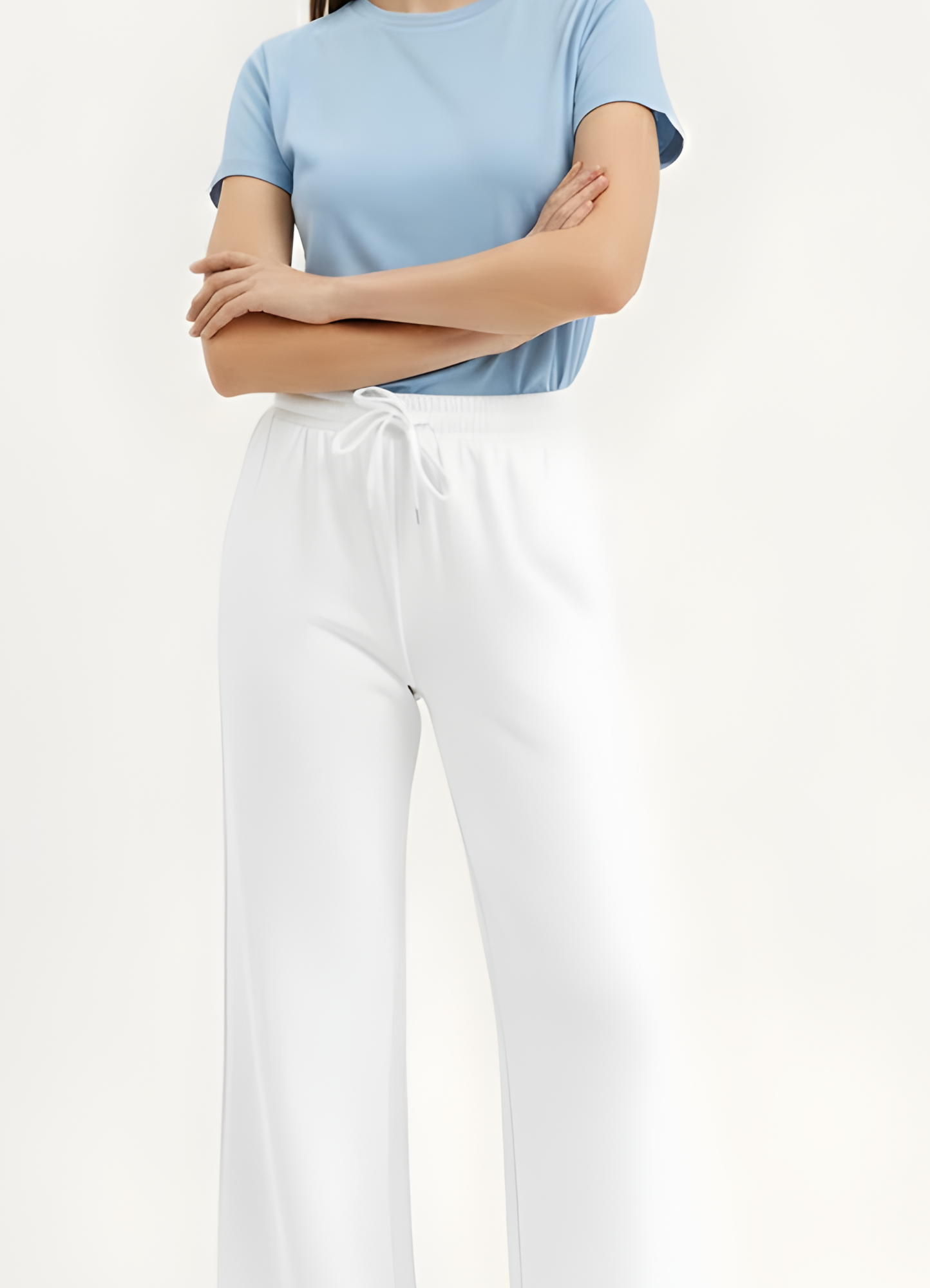terry Trousers in White