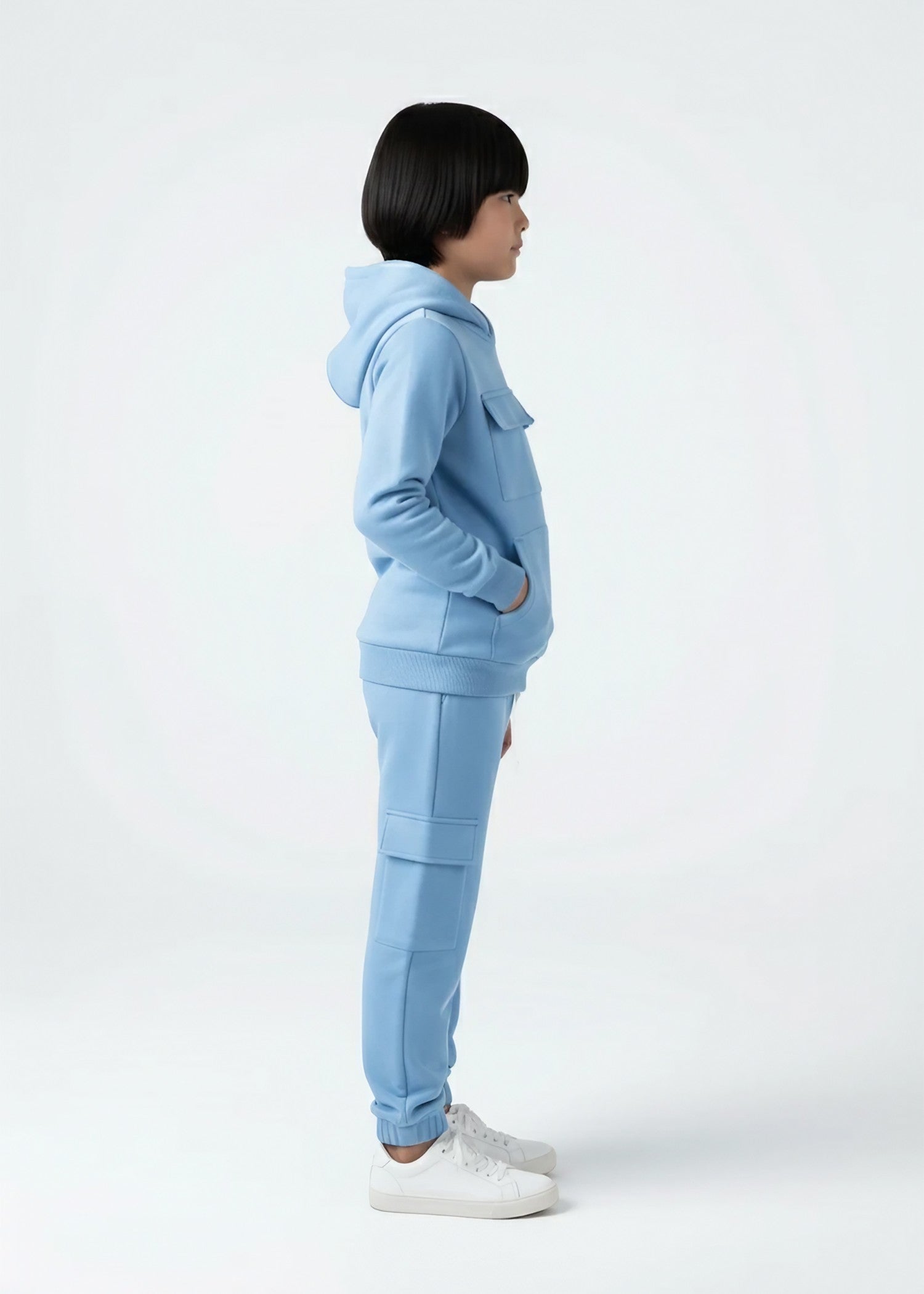 fleece Tracksuit in Sky blue