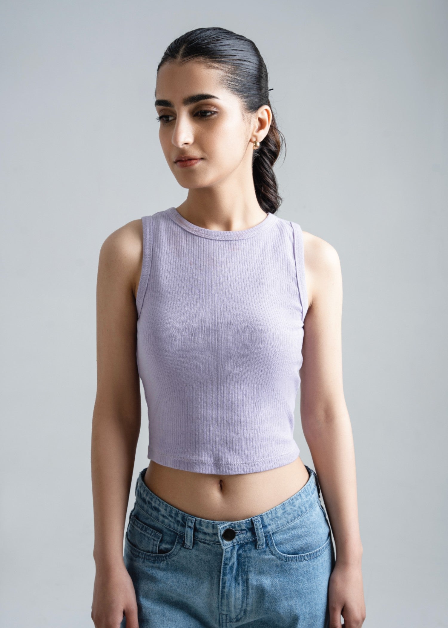 cotton Tank Top in Lavender