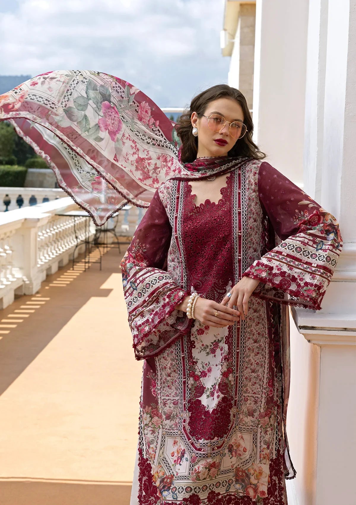 Signature Embroidered Lawn Prints – ESA-2B RUBY LADY