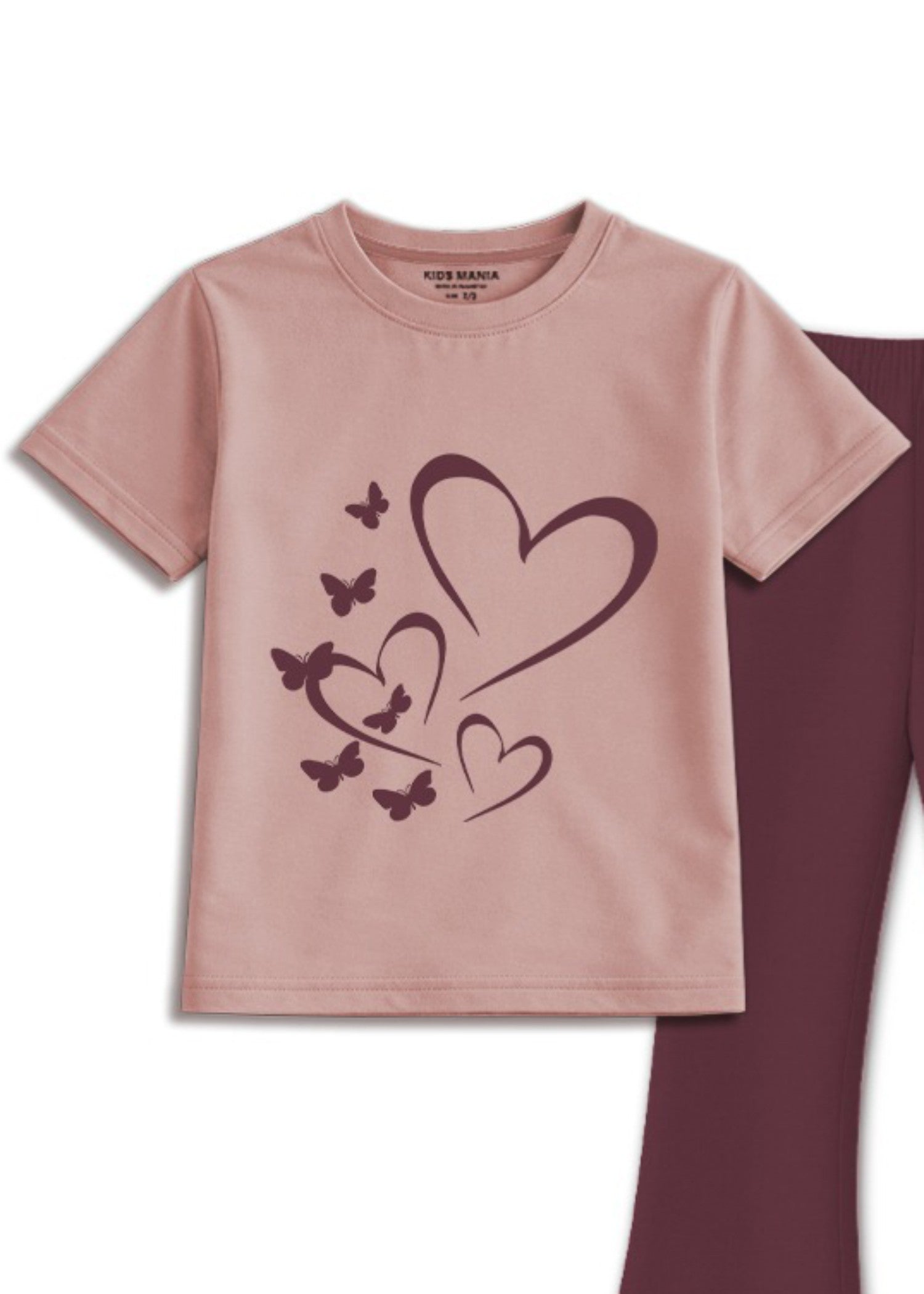 Co Ord Sets in Maroon, rose pink