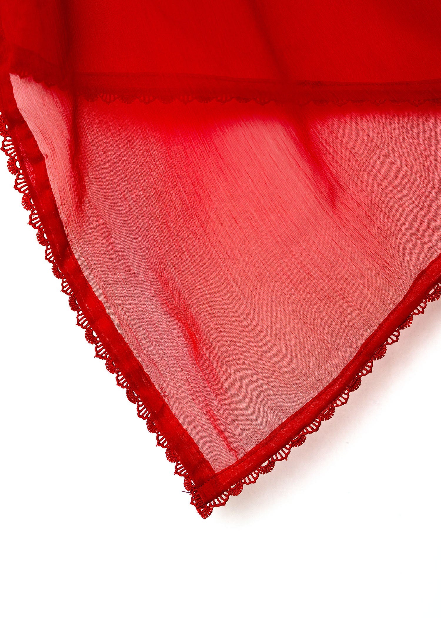 Dupatta in Red Color by - Trendy Women Dupatta EYL7165