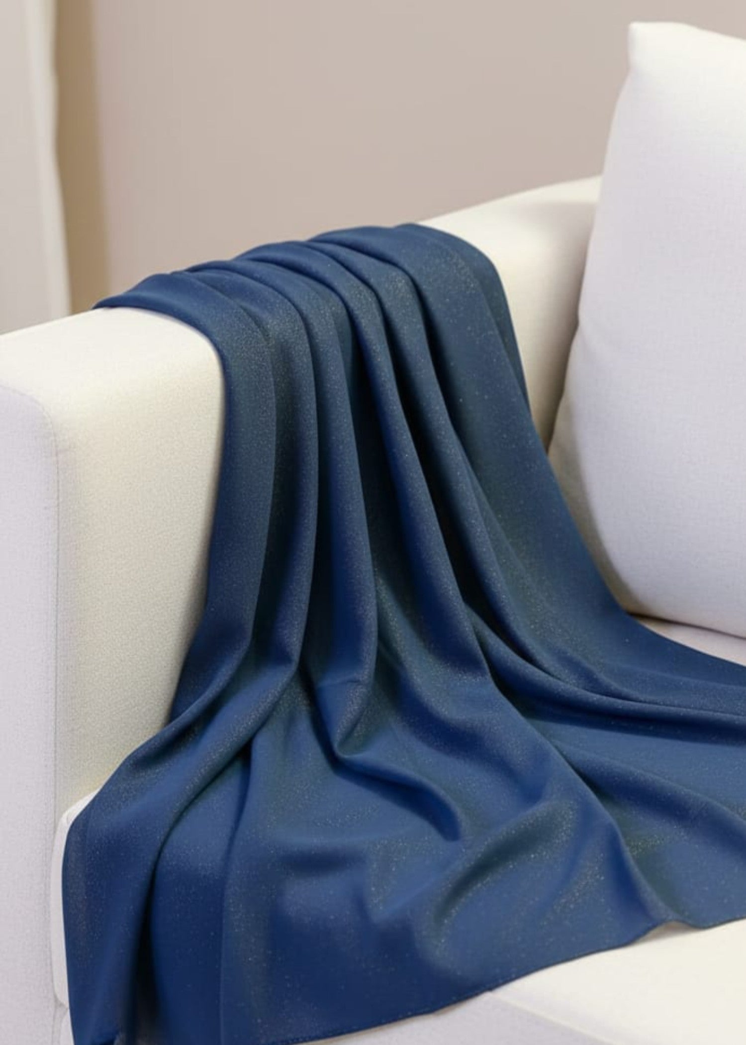 georgette Hijab in Sapphire blue