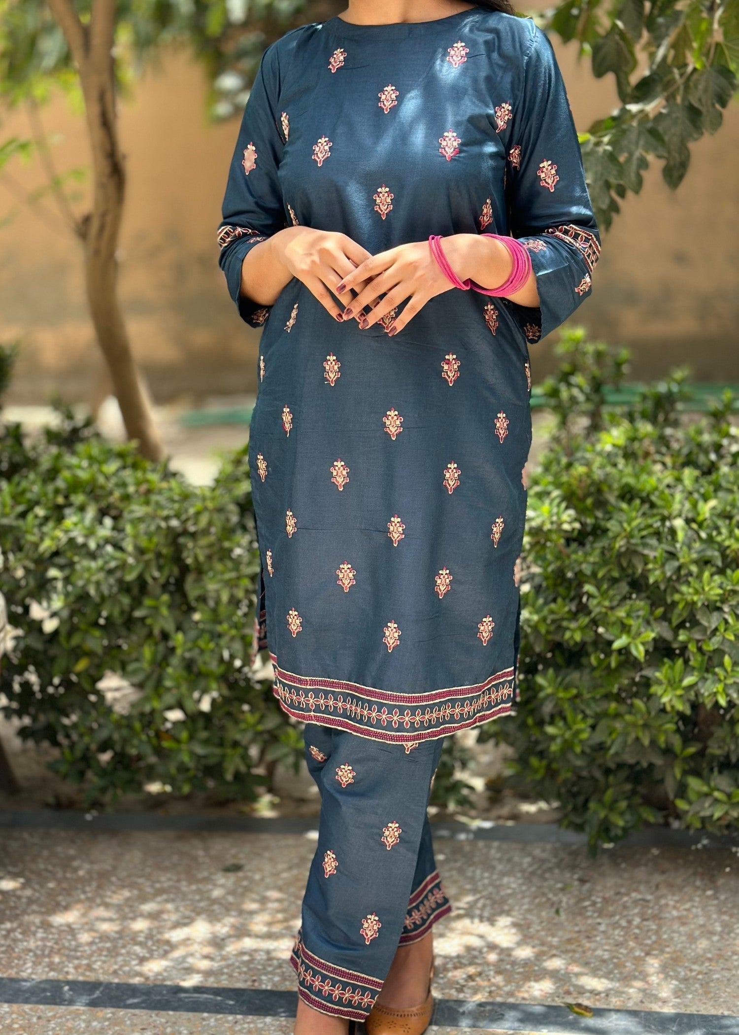 cotton Co Ord Sets in Teal