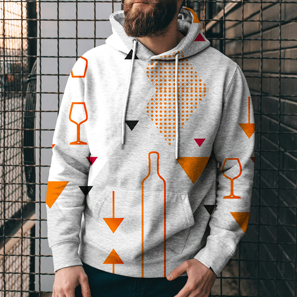 The New Geometric Digital Print Hoodie
