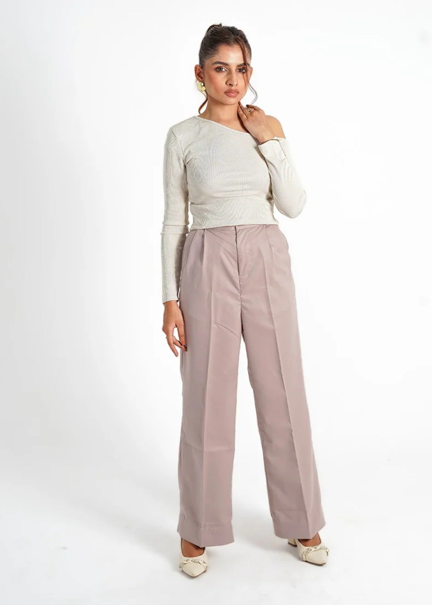 polycotton Pants in Pink
