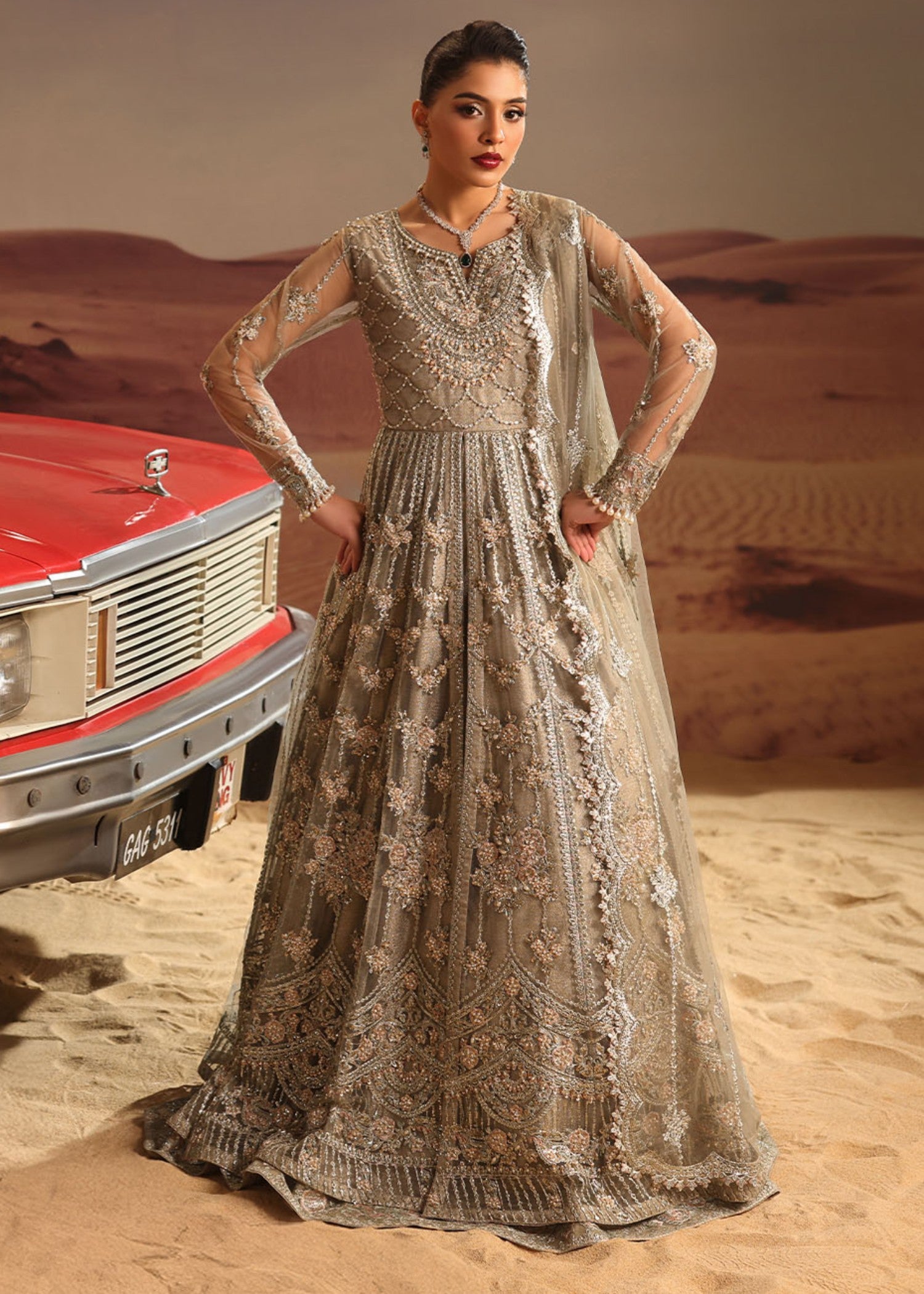 organza Maxi in Grey