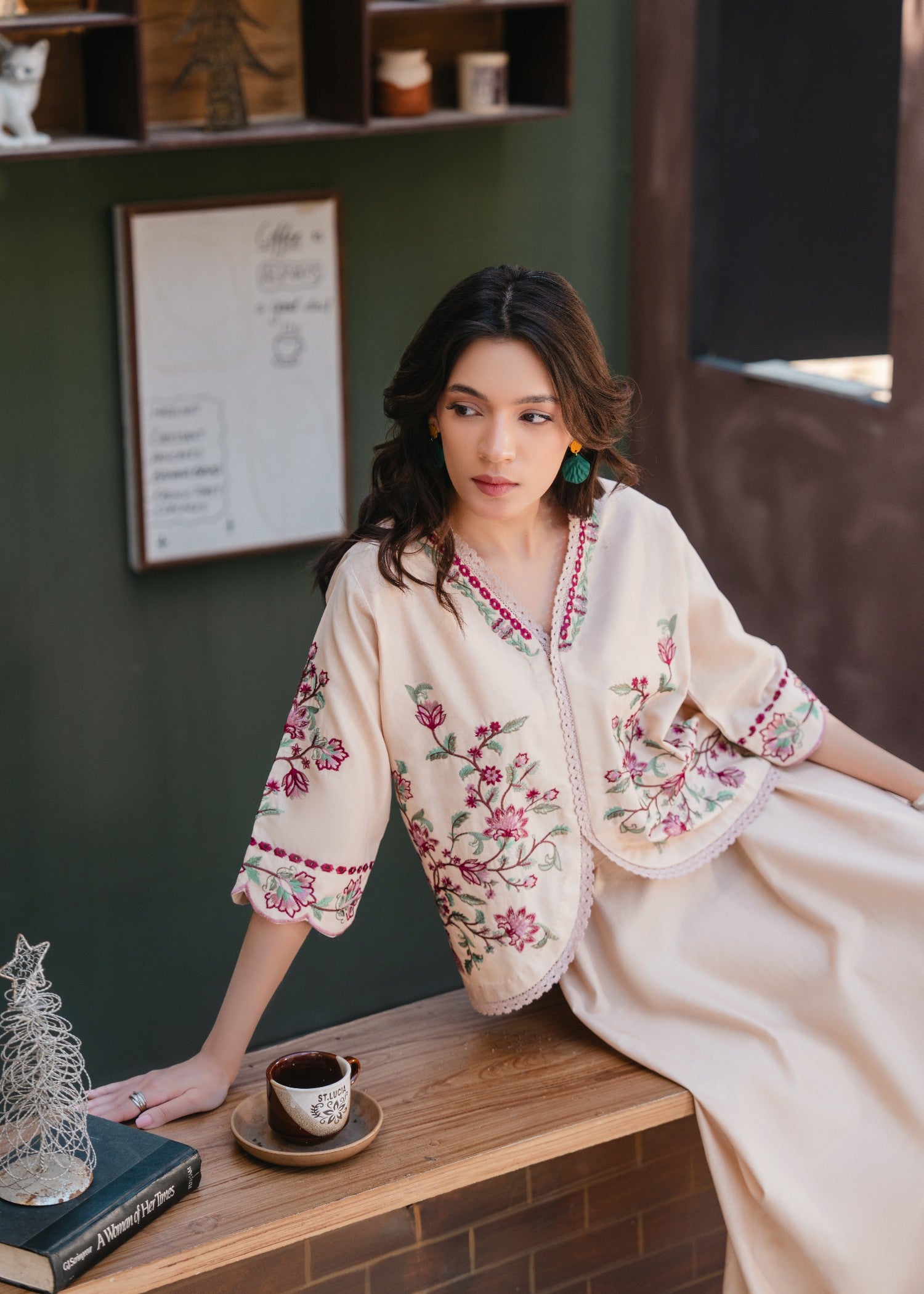 lawn Skirt in Cream