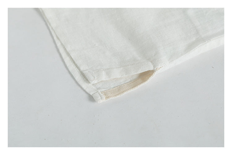 Vintage Embroidered Stand Collar Shirt For Men