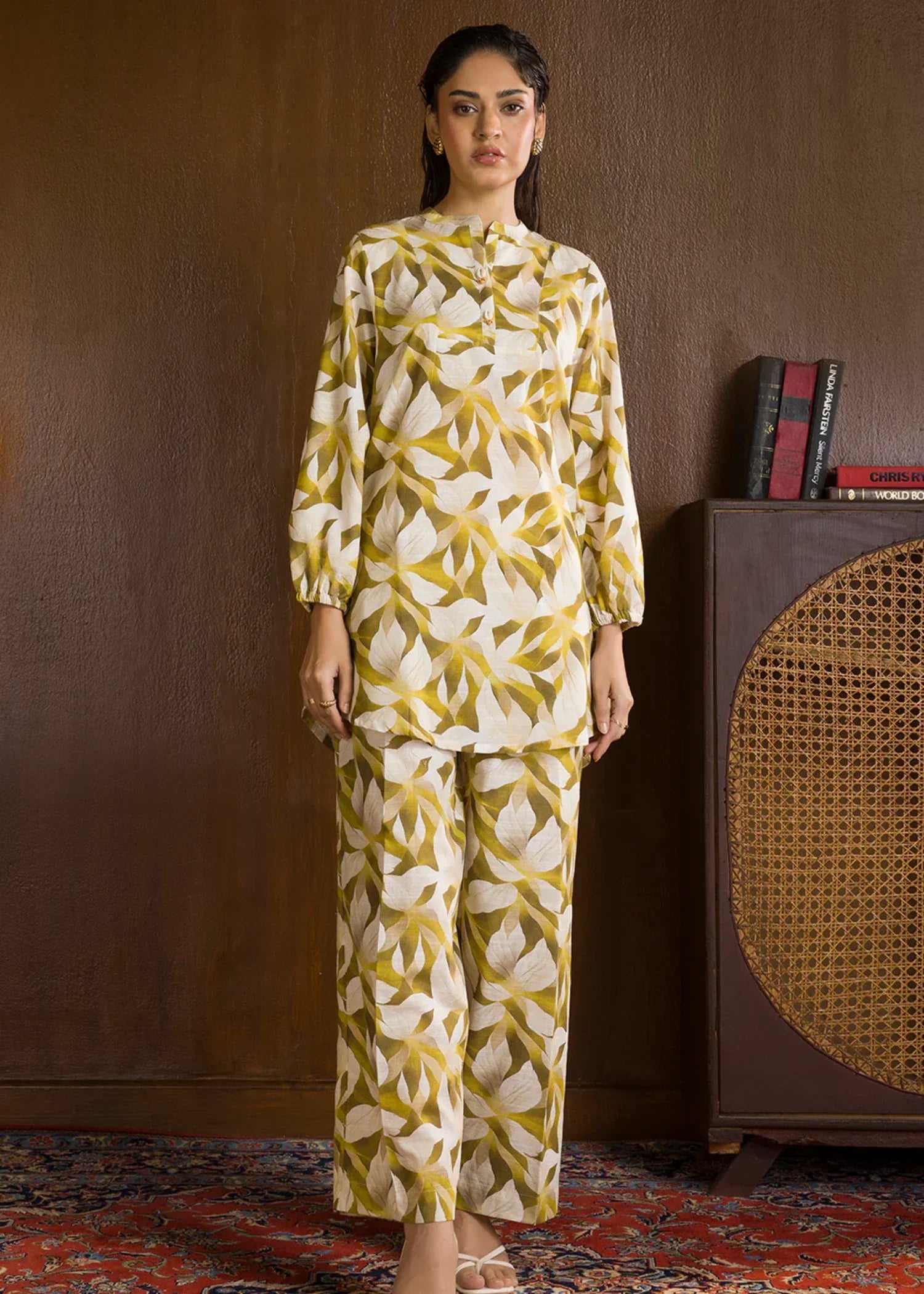 khaddar Co Ord Sets in Off-white